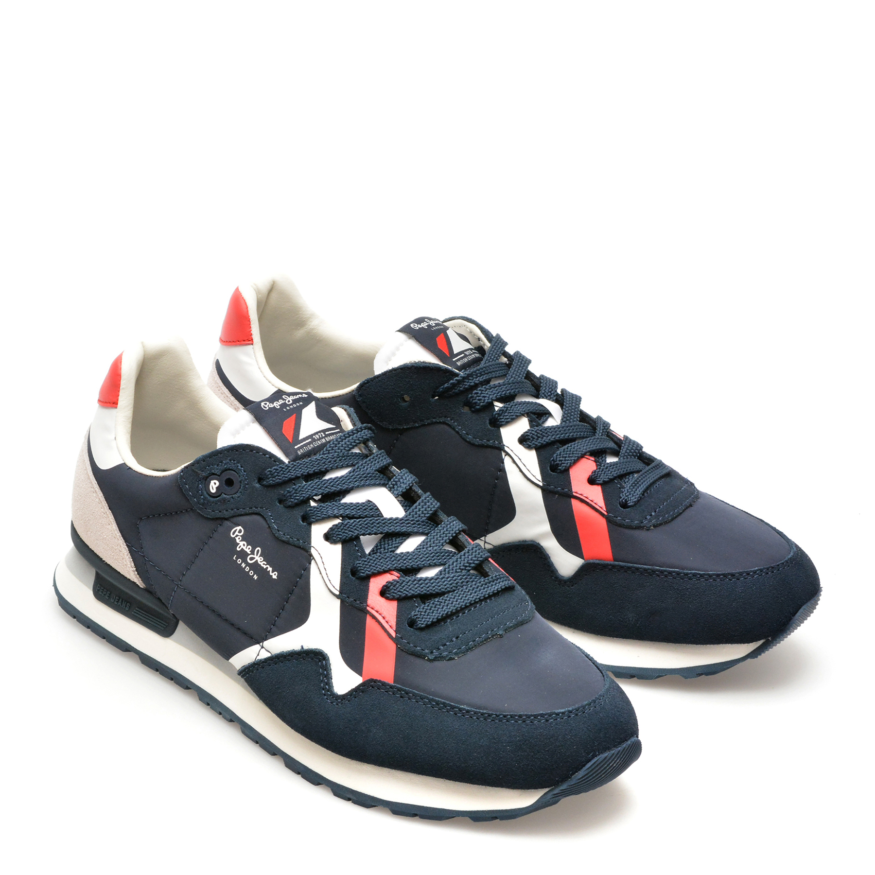 Pantofi sport PEPE JEANS bleumarin, BRIT ROAD, din material textil - imagine 4