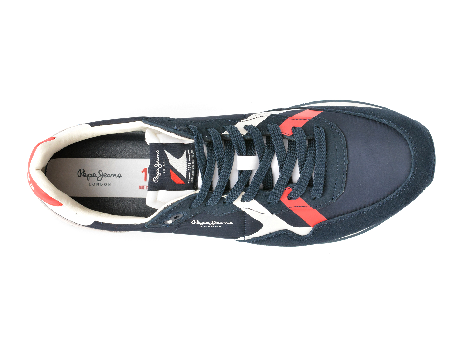 Pantofi sport PEPE JEANS bleumarin, BRIT ROAD, din material textil - imagine 6