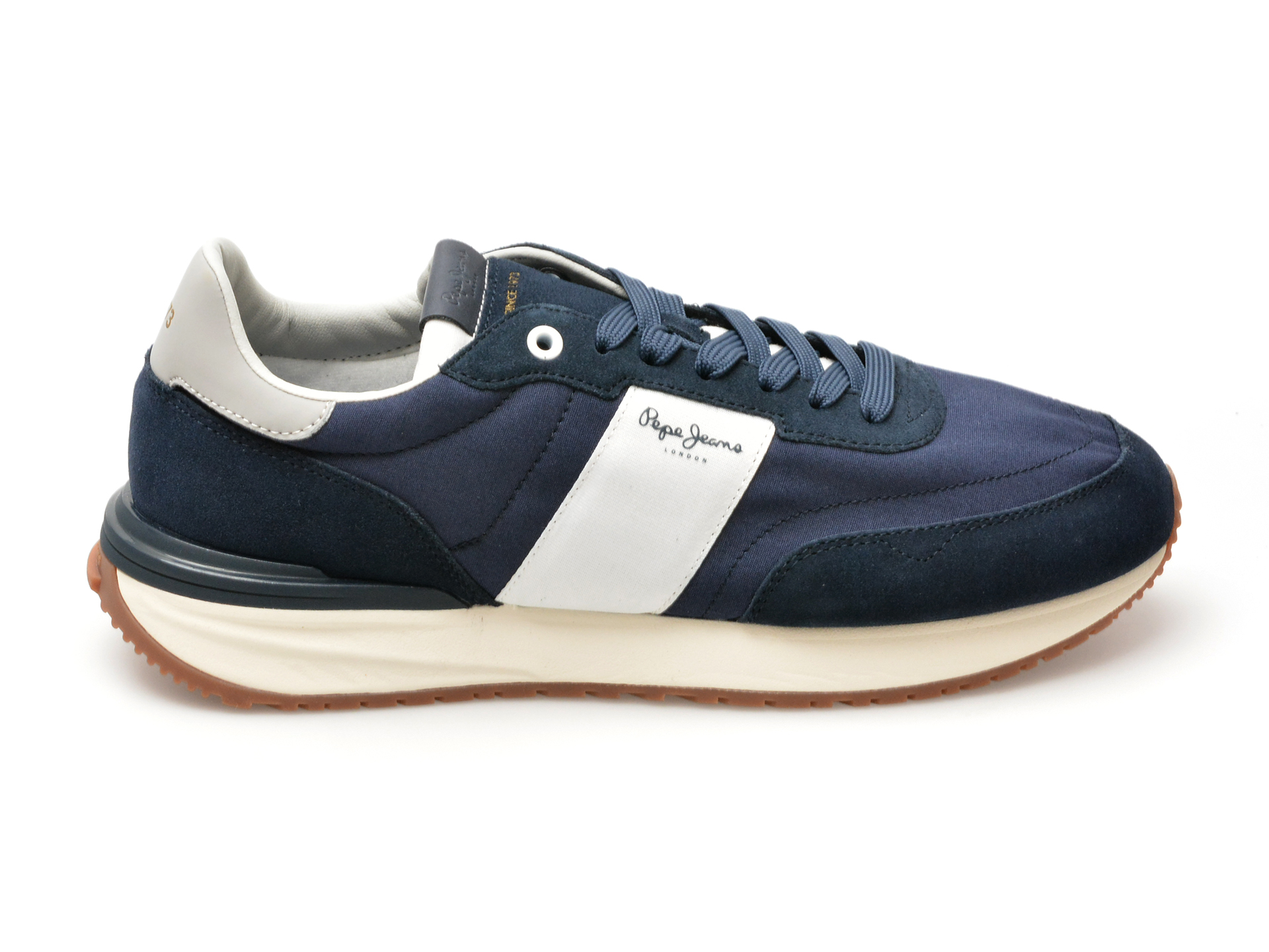 Pantofi sport PEPE JEANS bleumarin, BUSTER TAPE, din material textil