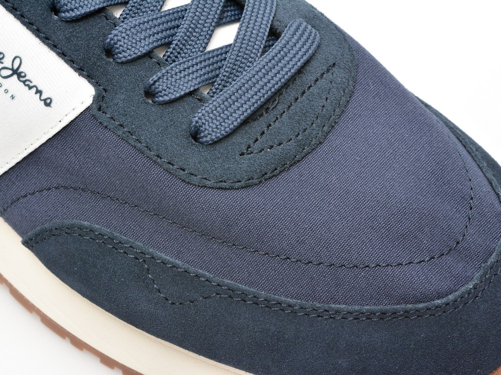 Pantofi sport PEPE JEANS bleumarin, BUSTER TAPE, din material textil - imagine 2