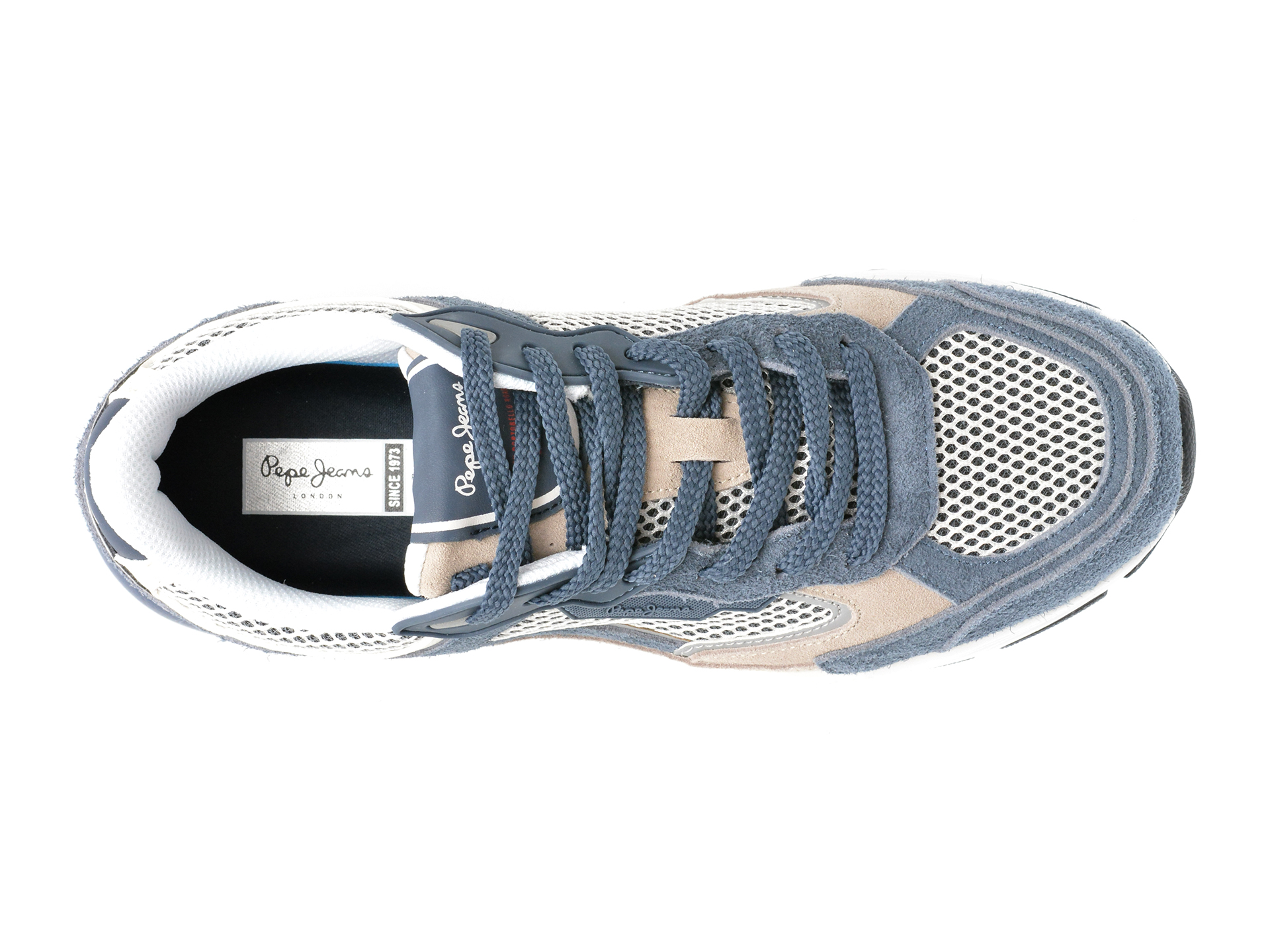 Pantofi sport PEPE JEANS bleumarin, DAVE RISE, din piele intoarsa - imagine 6