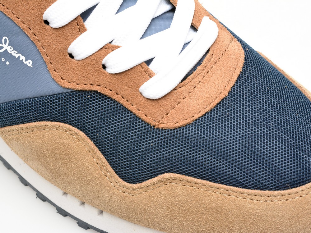 Pantofi sport PEPE JEANS bleumarin, LONDON CLASS, din material textil - imagine 2