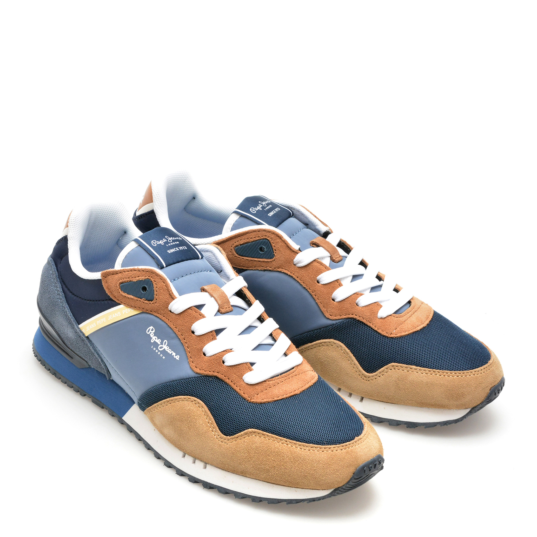 Pantofi sport PEPE JEANS bleumarin, LONDON CLASS, din material textil - imagine 4