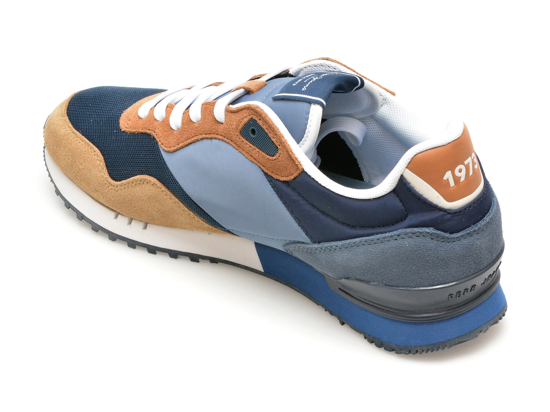 Pantofi sport PEPE JEANS bleumarin, LONDON CLASS, din material textil - imagine 5