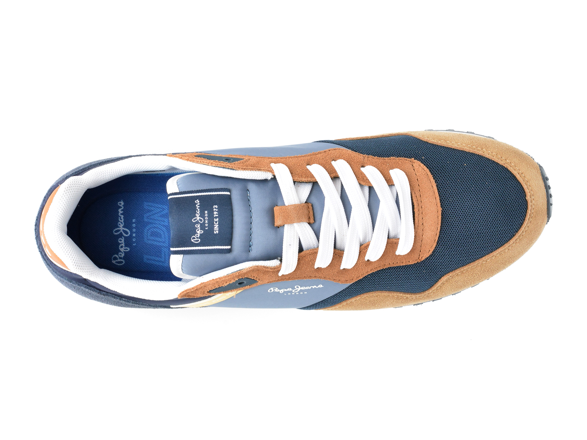 Pantofi sport PEPE JEANS bleumarin, LONDON CLASS, din material textil - imagine 6