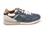 Pantofi sport PEPE JEANS bleumarin, LONDON COURT, din piele ecologica