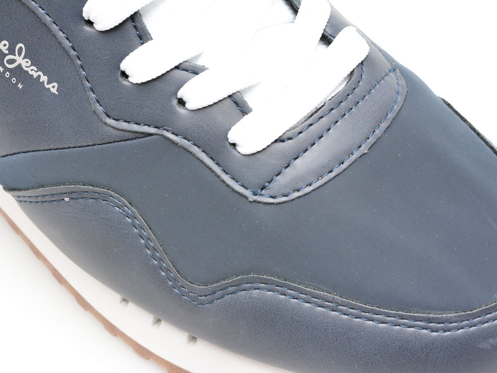 Pantofi sport PEPE JEANS bleumarin, LONDON COURT, din piele ecologica - imagine 2