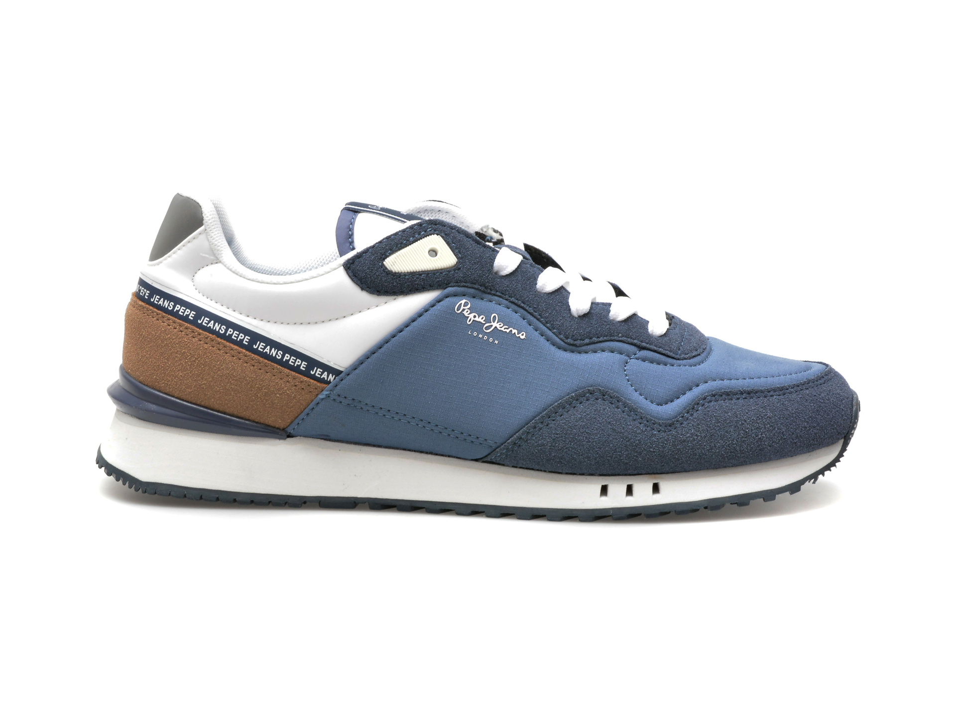 Pantofi sport PEPE JEANS bleumarin, LONDON SEAL, din material textil