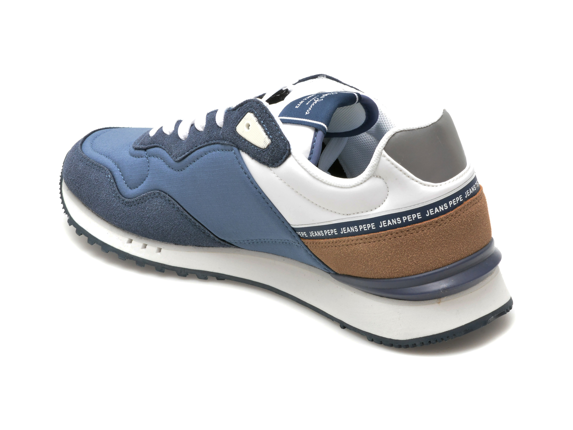 Pantofi sport PEPE JEANS bleumarin, LONDON SEAL, din material textil - imagine 5
