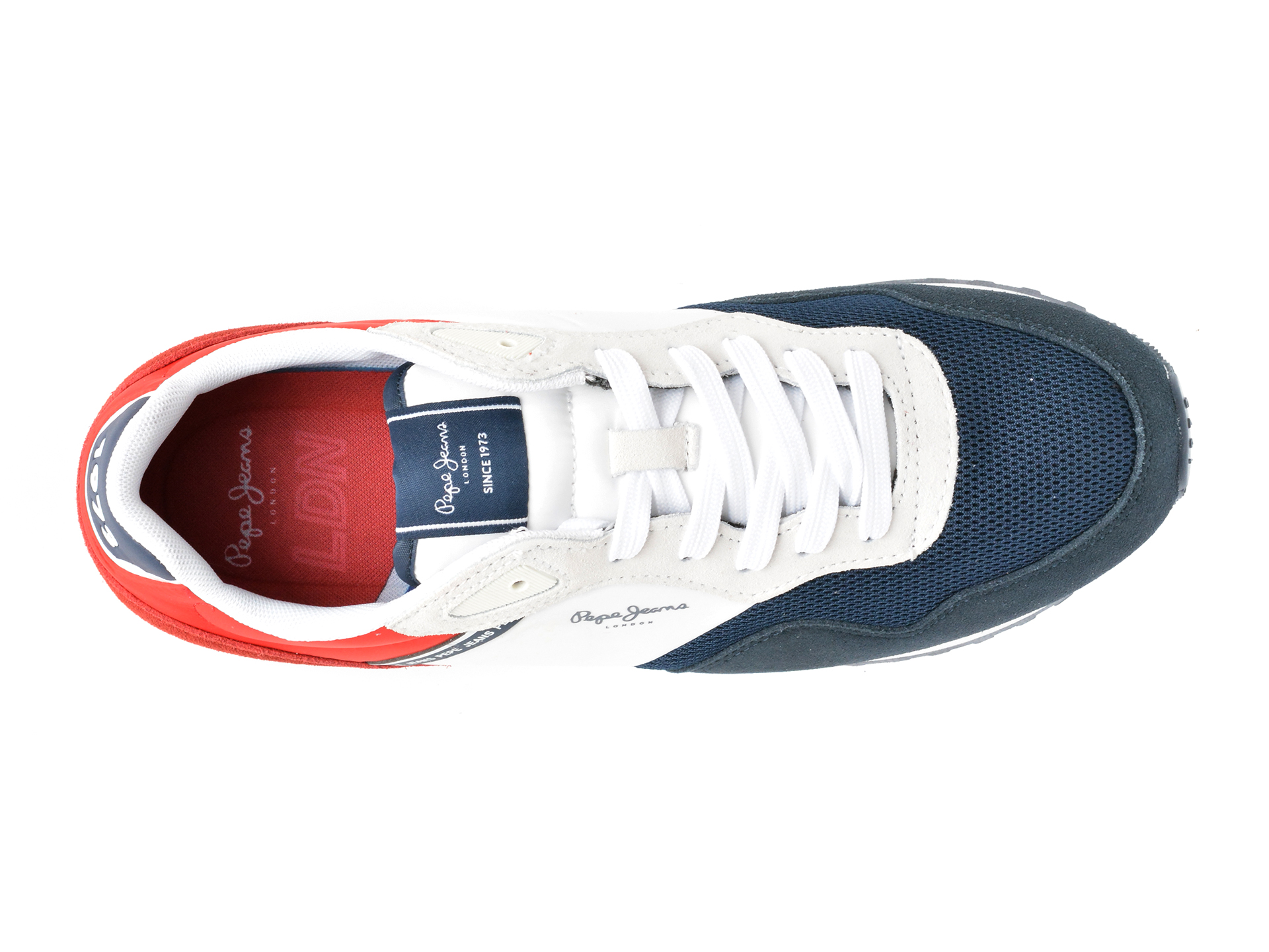 Pantofi sport PEPE JEANS bleumarin, LONDON URBAN, din material textil - imagine 6
