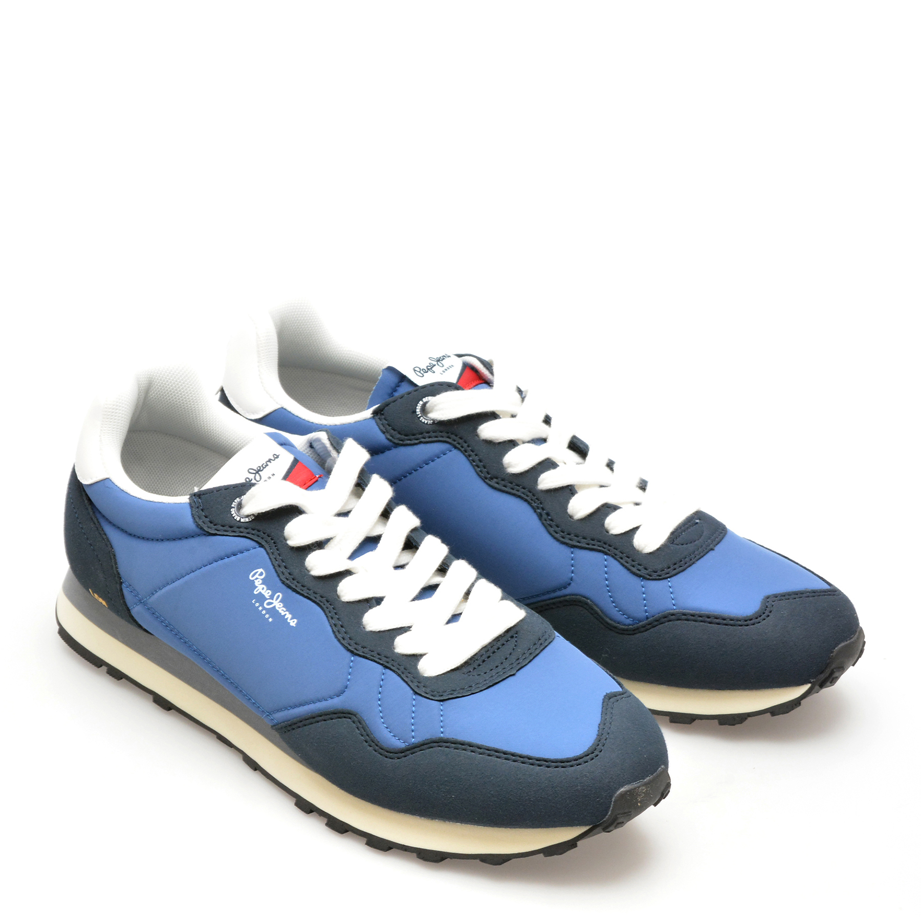 Pantofi sport PEPE JEANS bleumarin, NATCH BASIC, din material textil - imagine 4