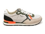 Pantofi sport PEPE JEANS gri, BRIT ROAD, din material textil
