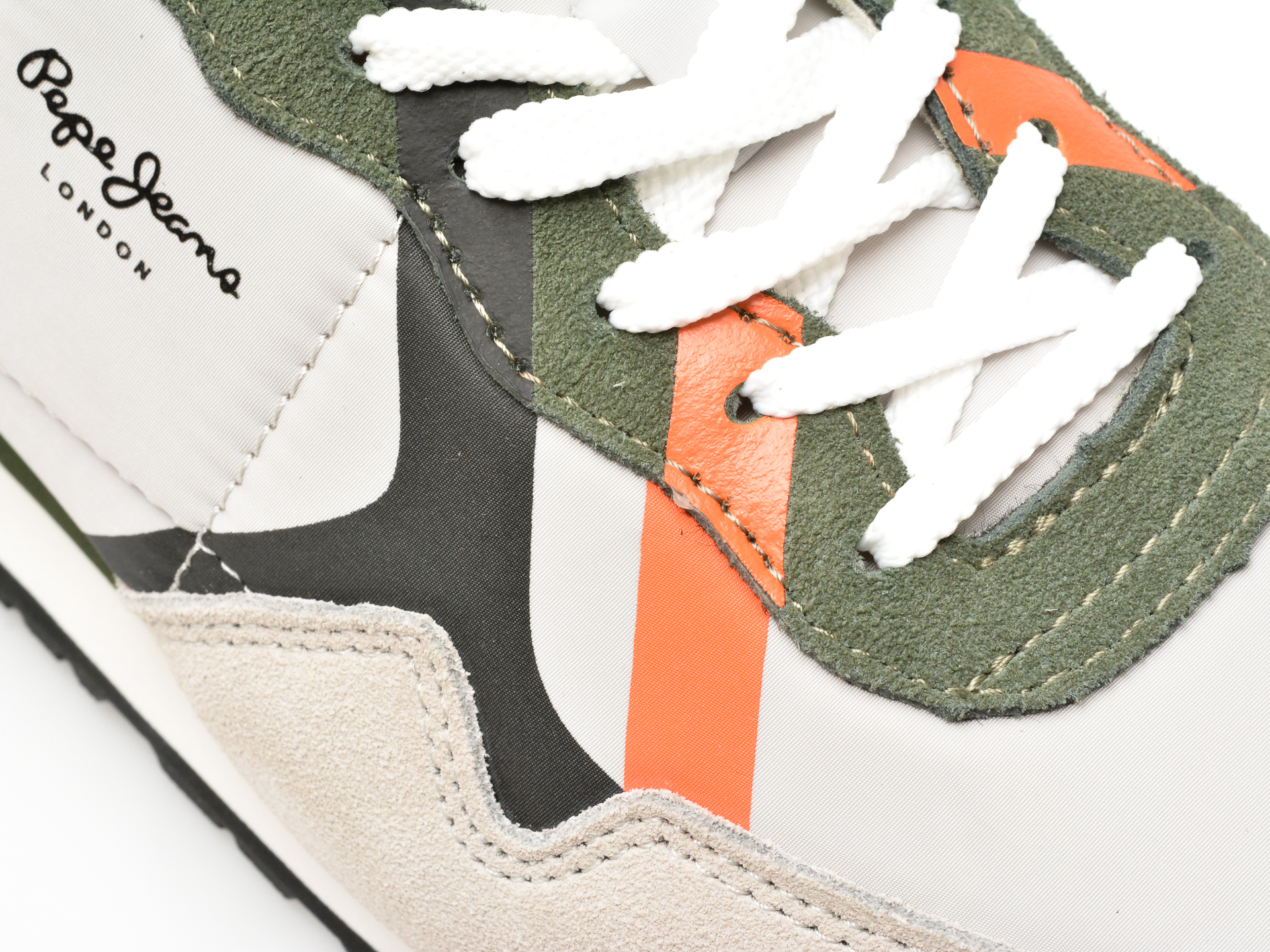 Pantofi sport PEPE JEANS gri, BRIT ROAD, din material textil - imagine 2