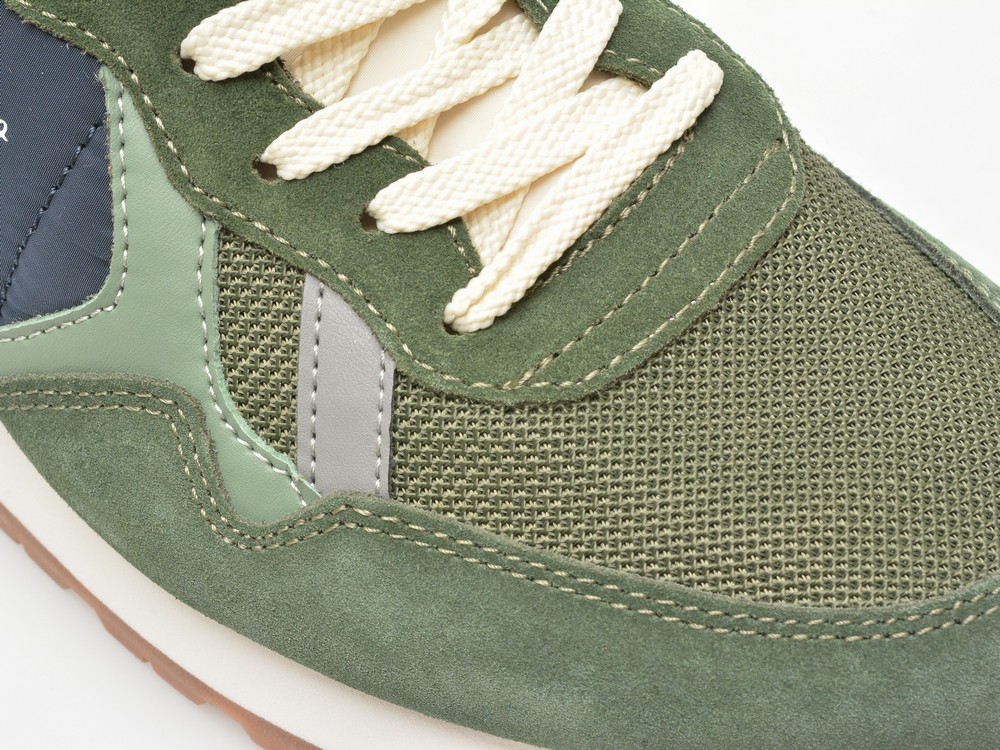 Pantofi sport PEPE JEANS kaki, BRIT MIX, din material textil - imagine 2