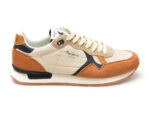 Pantofi sport PEPE JEANS maro, BRIT MIX, din material textil