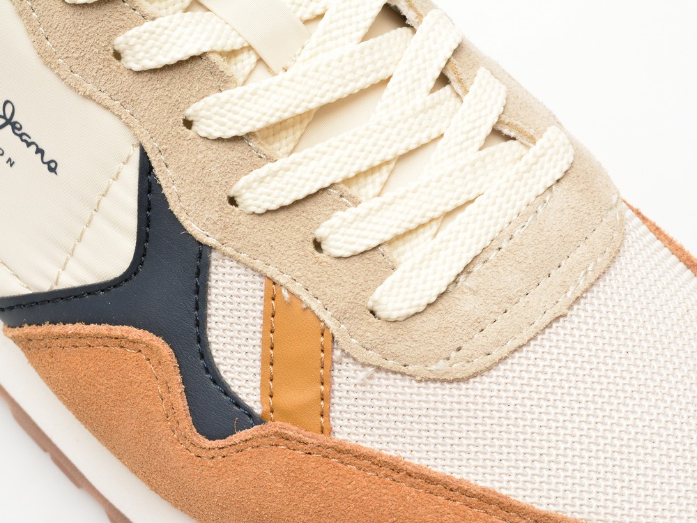 Pantofi sport PEPE JEANS maro, BRIT MIX, din material textil - imagine 2