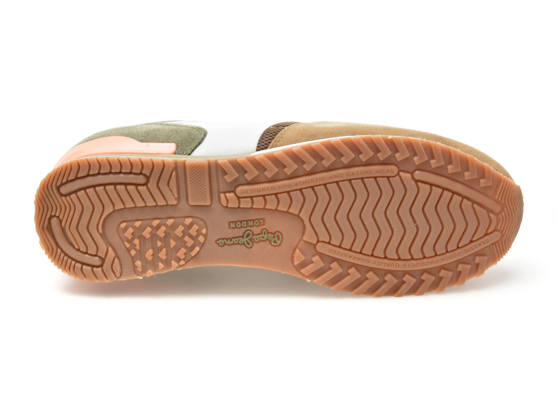 Pantofi sport PEPE JEANS maro, LONDON URBAN, din material textil - imagine 7