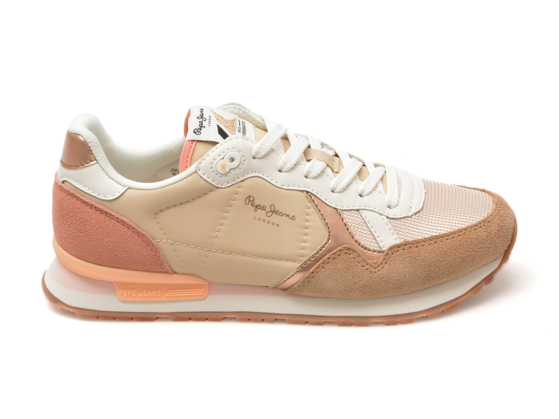 Pantofi sport PEPE JEANS multicolor, BRIT MIX, din material textil