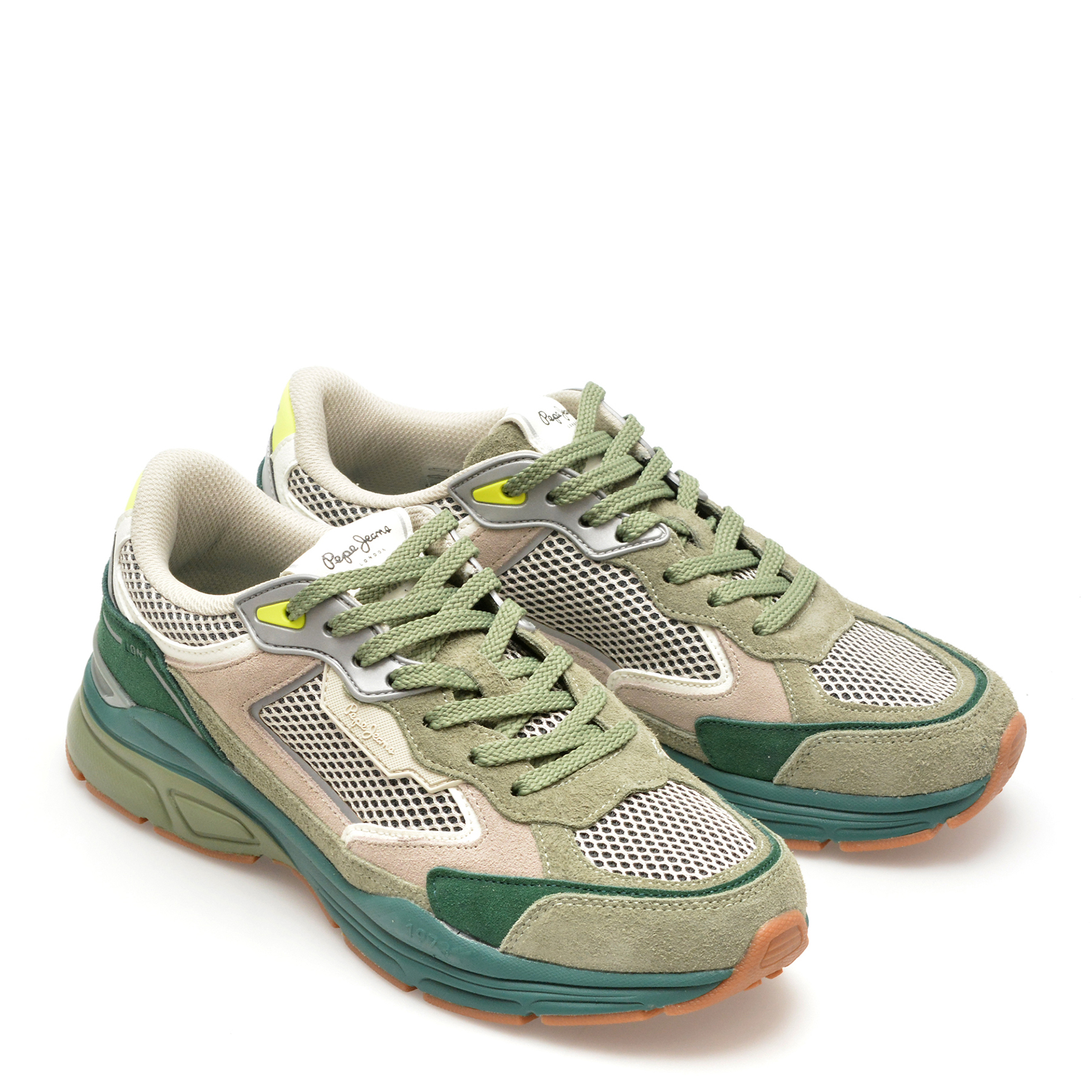 Pantofi sport PEPE JEANS multicolor, DAVE RISE, din piele intoarsa - imagine 4