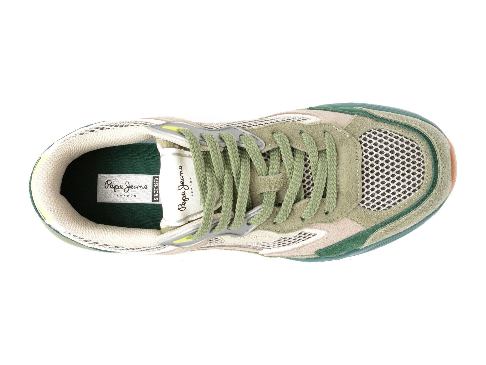 Pantofi sport PEPE JEANS multicolor, DAVE RISE, din piele intoarsa - imagine 6