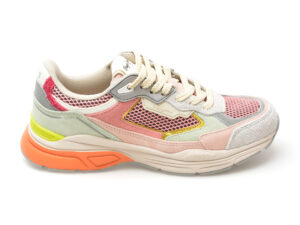 Pantofi sport PEPE JEANS multicolor, DAVE RISE, din piele intoarsa