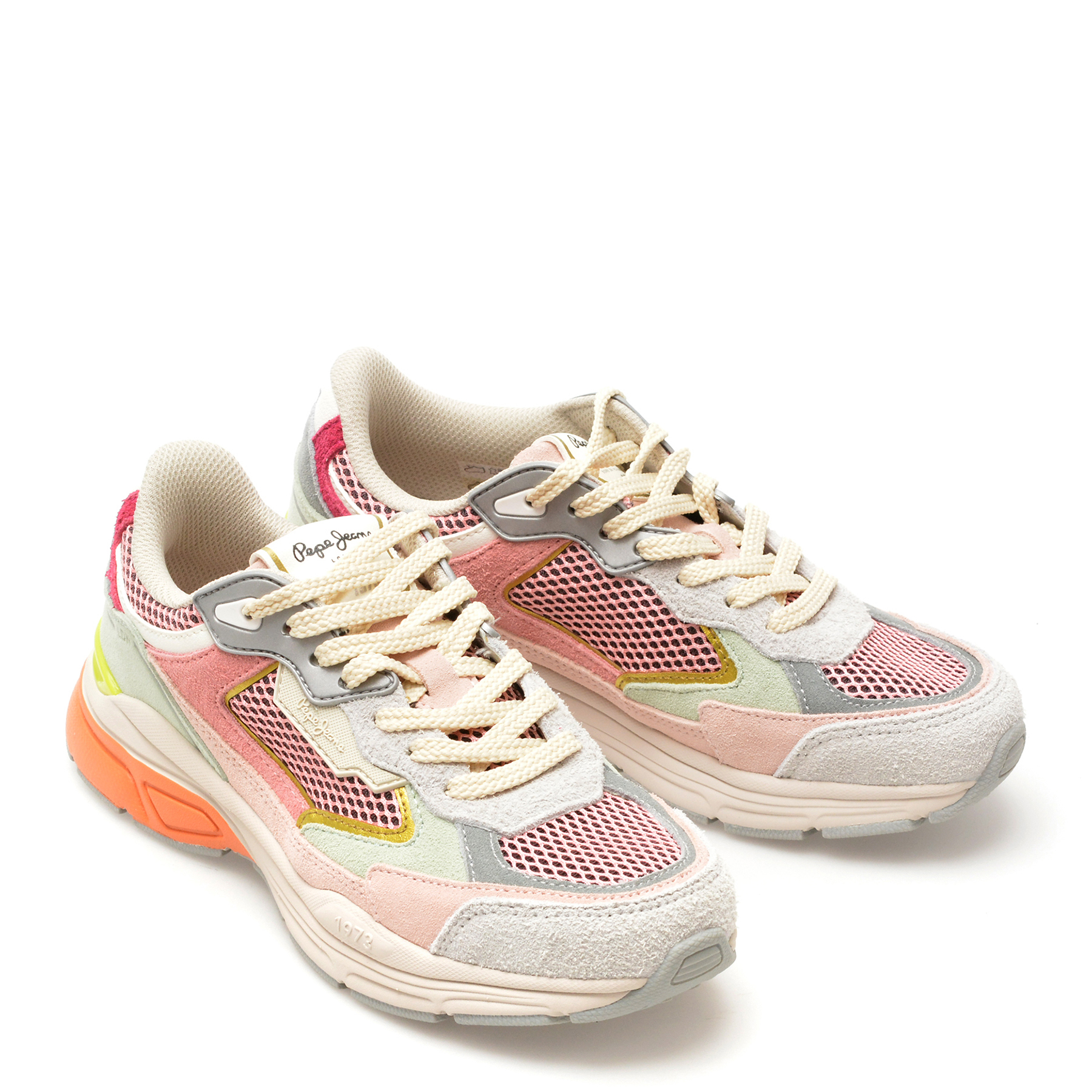 Pantofi sport PEPE JEANS multicolor, DAVE RISE, din piele intoarsa - imagine 4