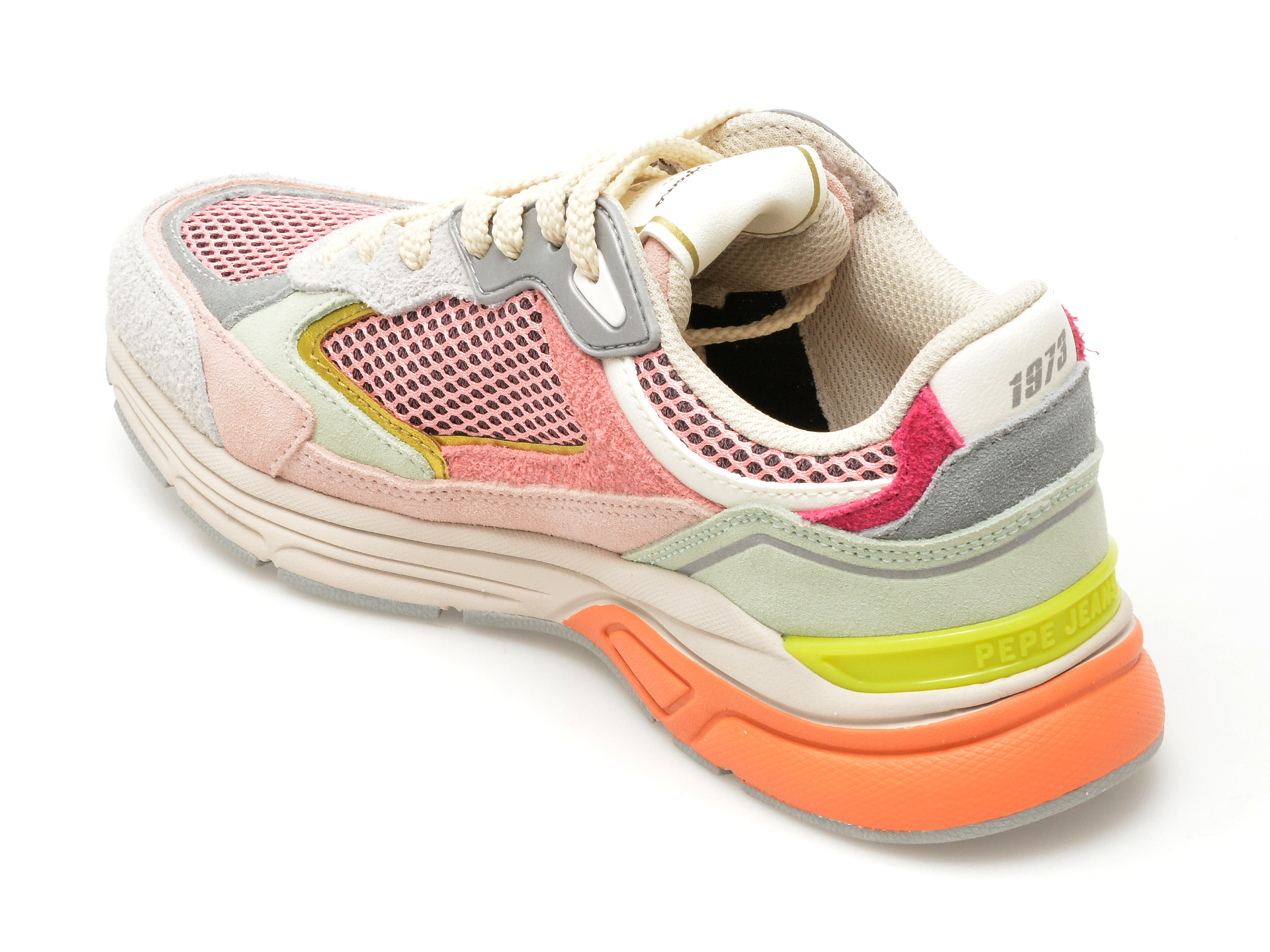 Pantofi sport PEPE JEANS multicolor, DAVE RISE, din piele intoarsa - imagine 5