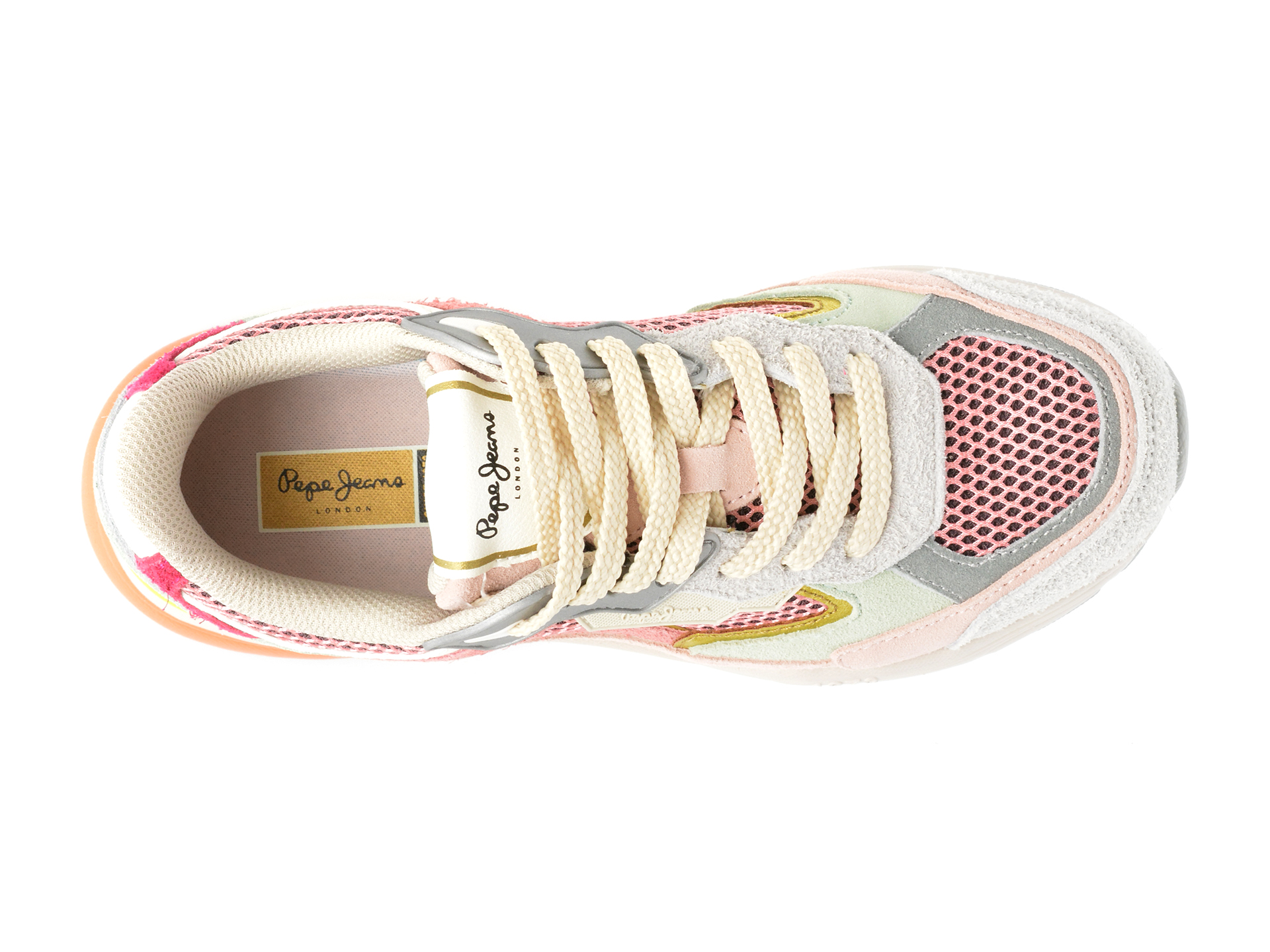 Pantofi sport PEPE JEANS multicolor, DAVE RISE, din piele intoarsa - imagine 6