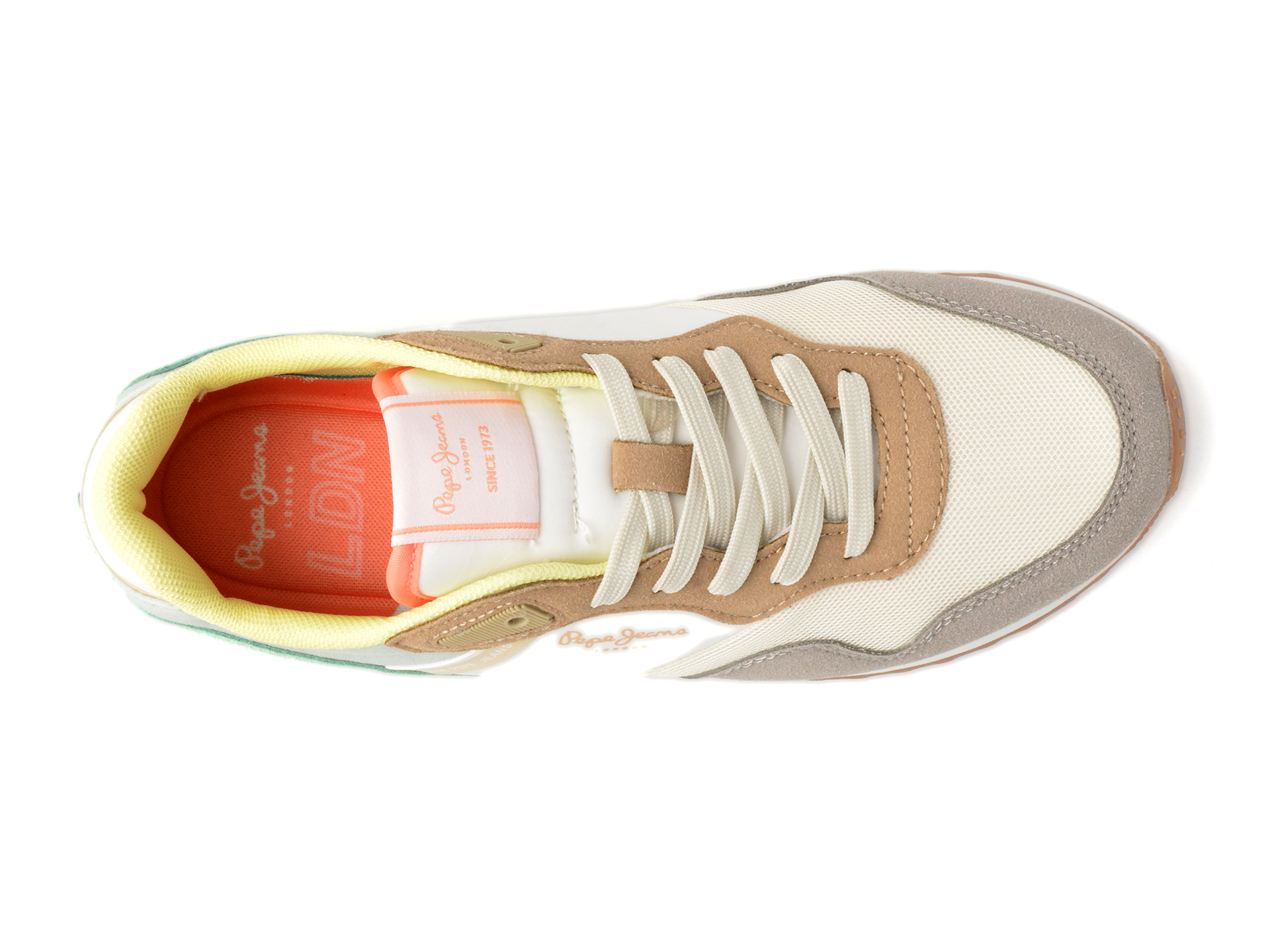 Pantofi sport PEPE JEANS multicolor, LONDON URBAN, din piele ecologica - imagine 6