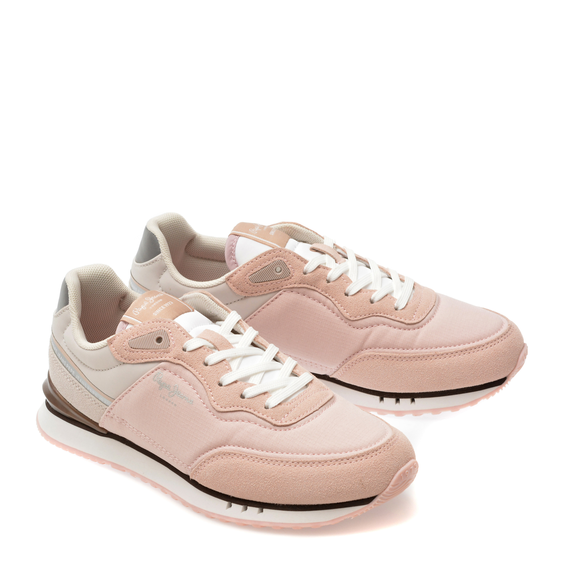 Pantofi sport PEPE JEANS roz, LS40004, din material textil - imagine 4