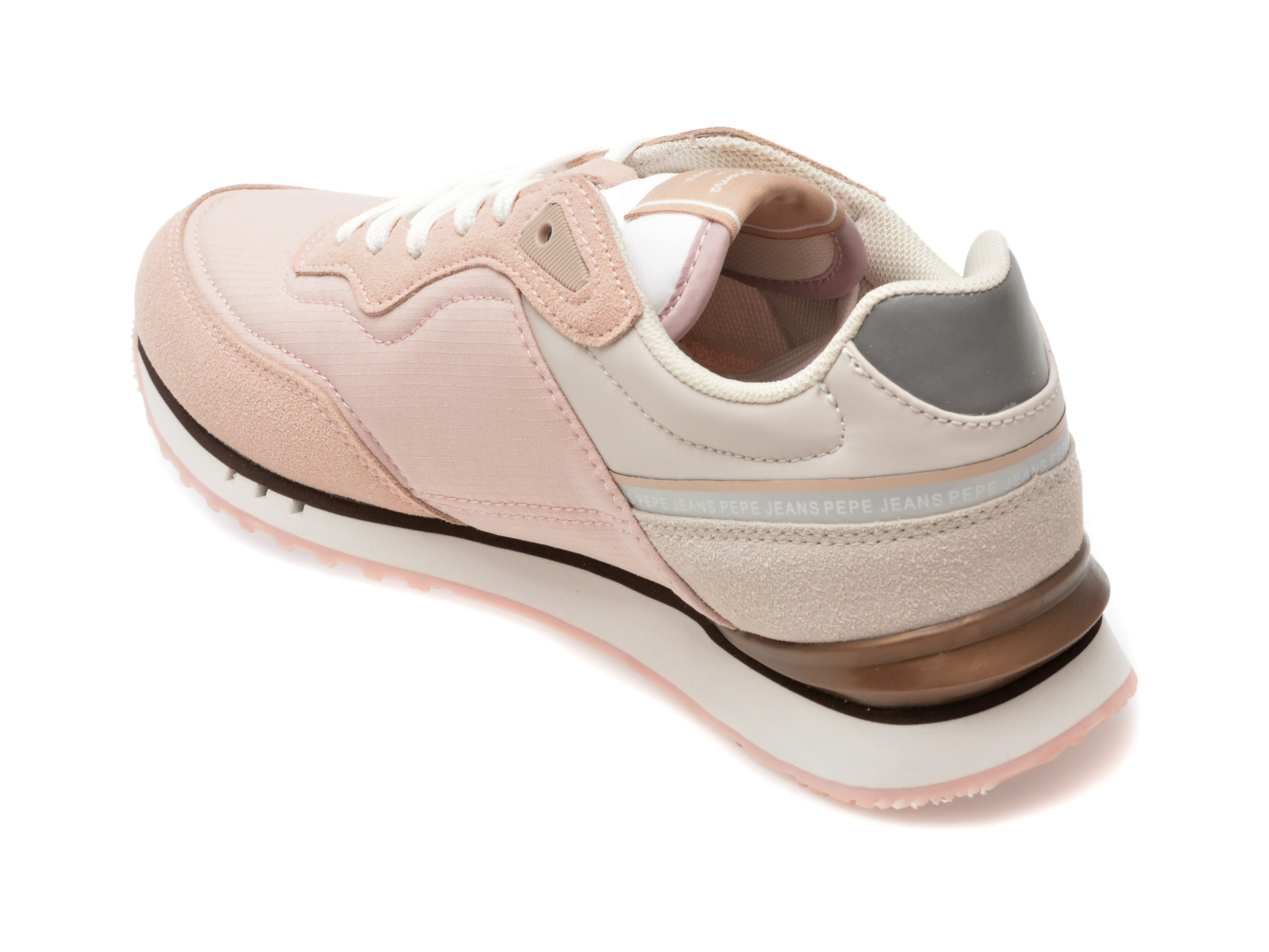 Pantofi sport PEPE JEANS roz, LS40004, din material textil - imagine 5