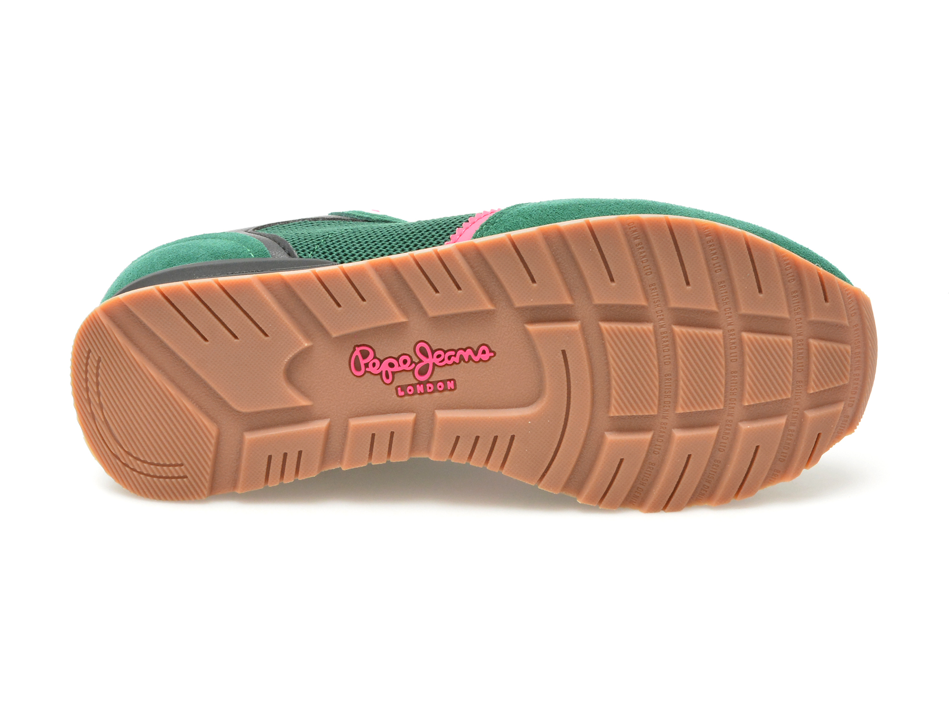 Pantofi sport PEPE JEANS verzi, BRIT RETRO, din piele intoarsa - imagine 7