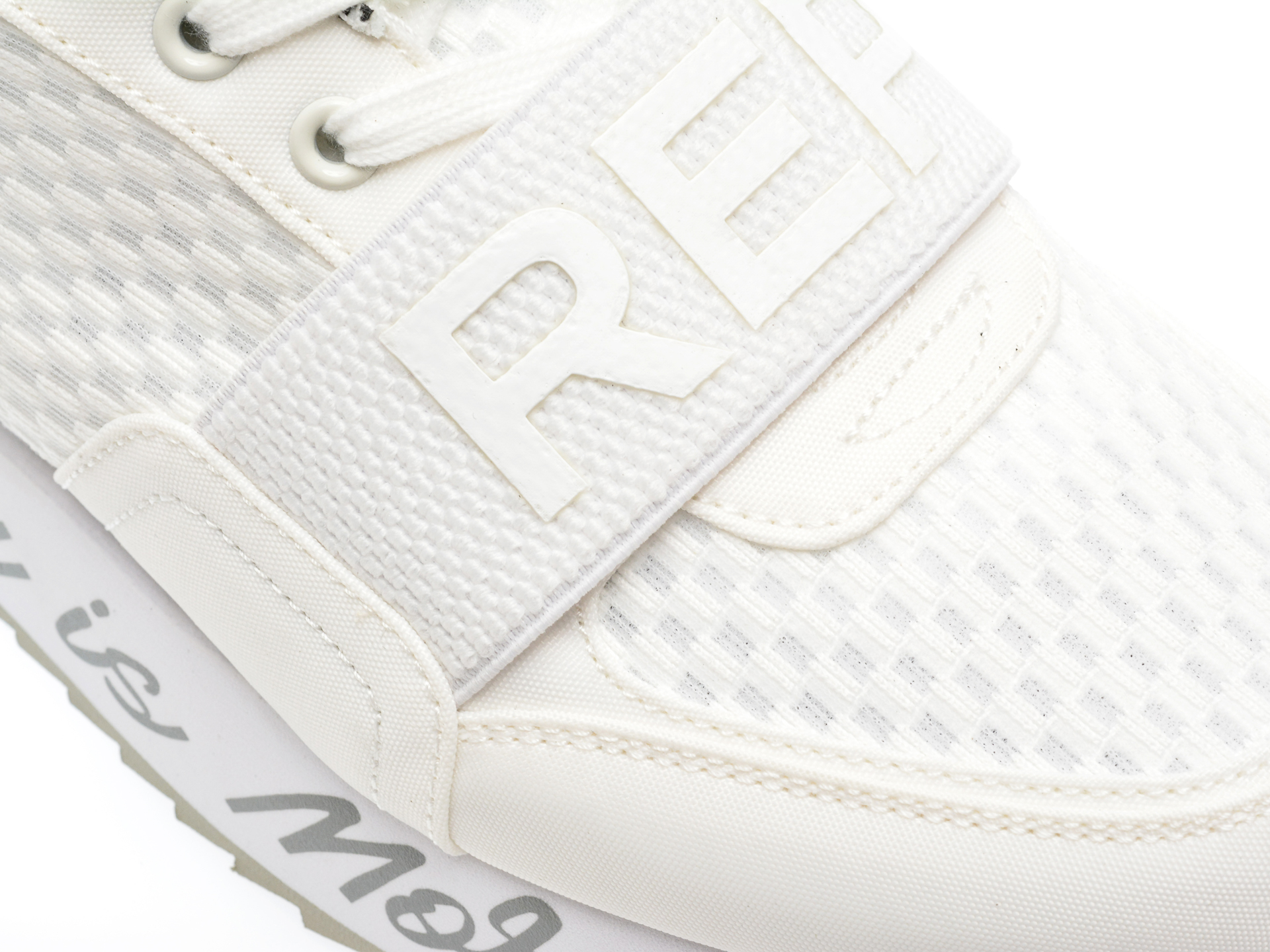 Pantofi sport REPLAY albi, WS6314T, din material textil - imagine 2
