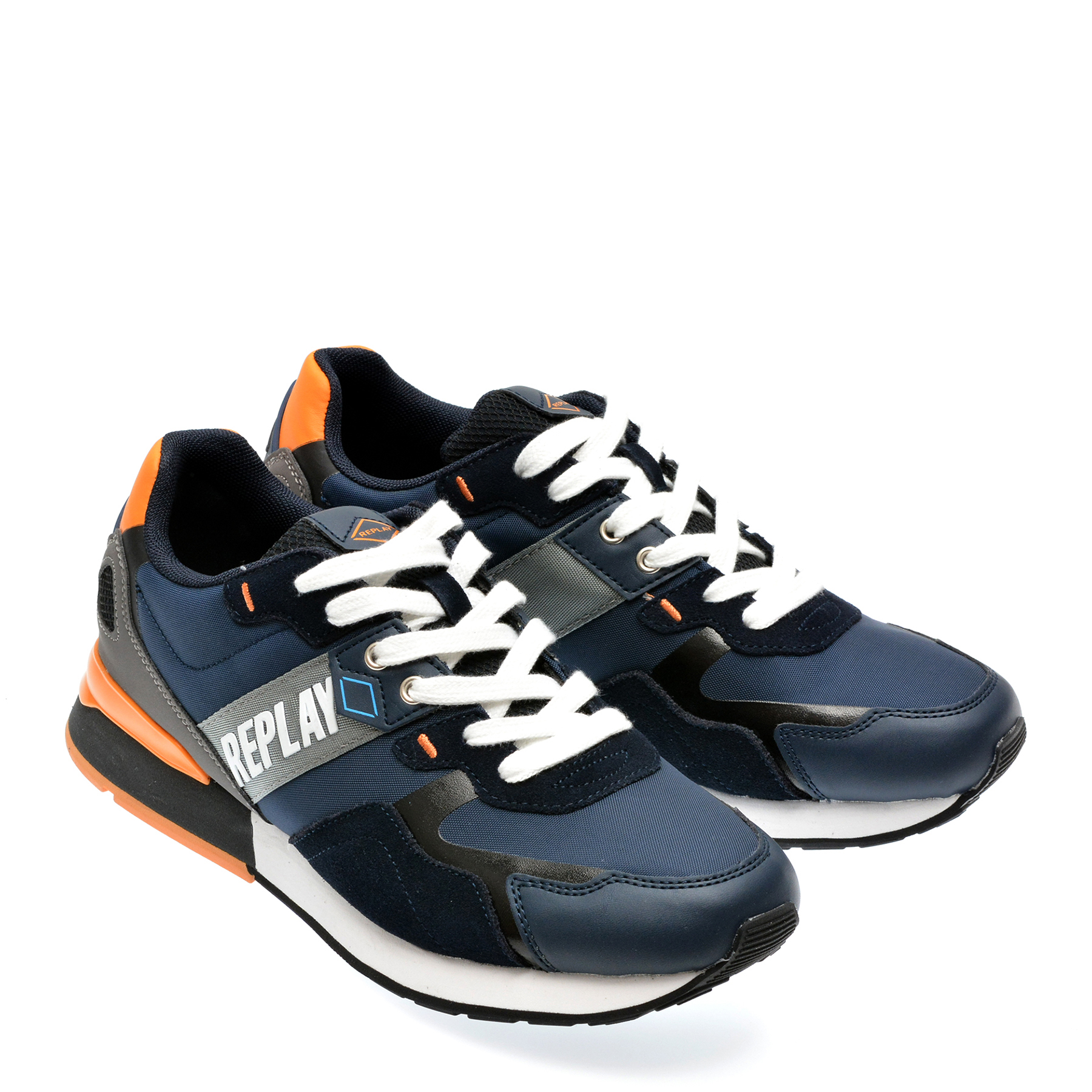 Pantofi sport REPLAY bleumarin, MS1D52T, din material textil - imagine 4
