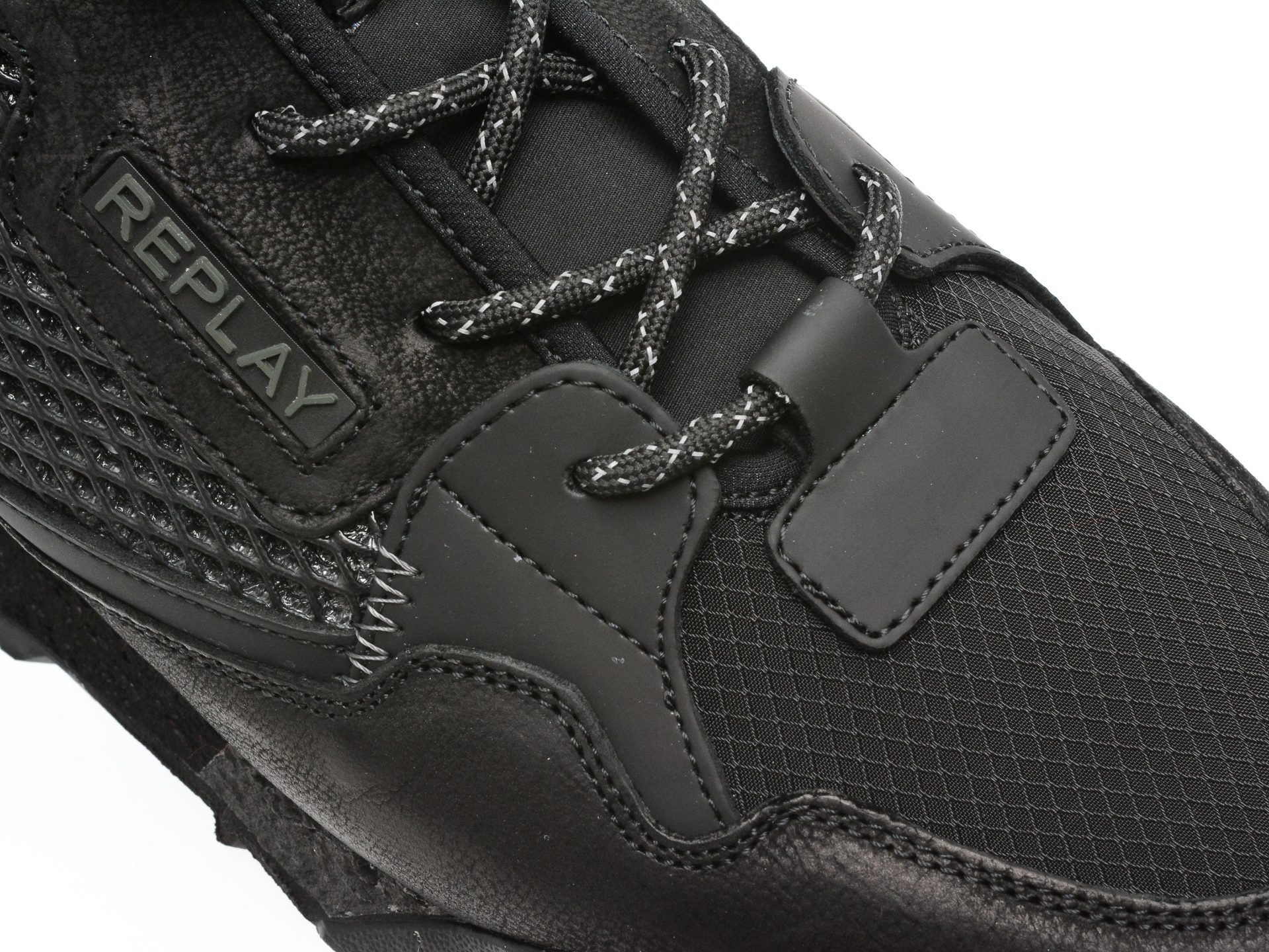 Pantofi sport REPLAY negri, MS1P40L, din piele naturala - imagine 2