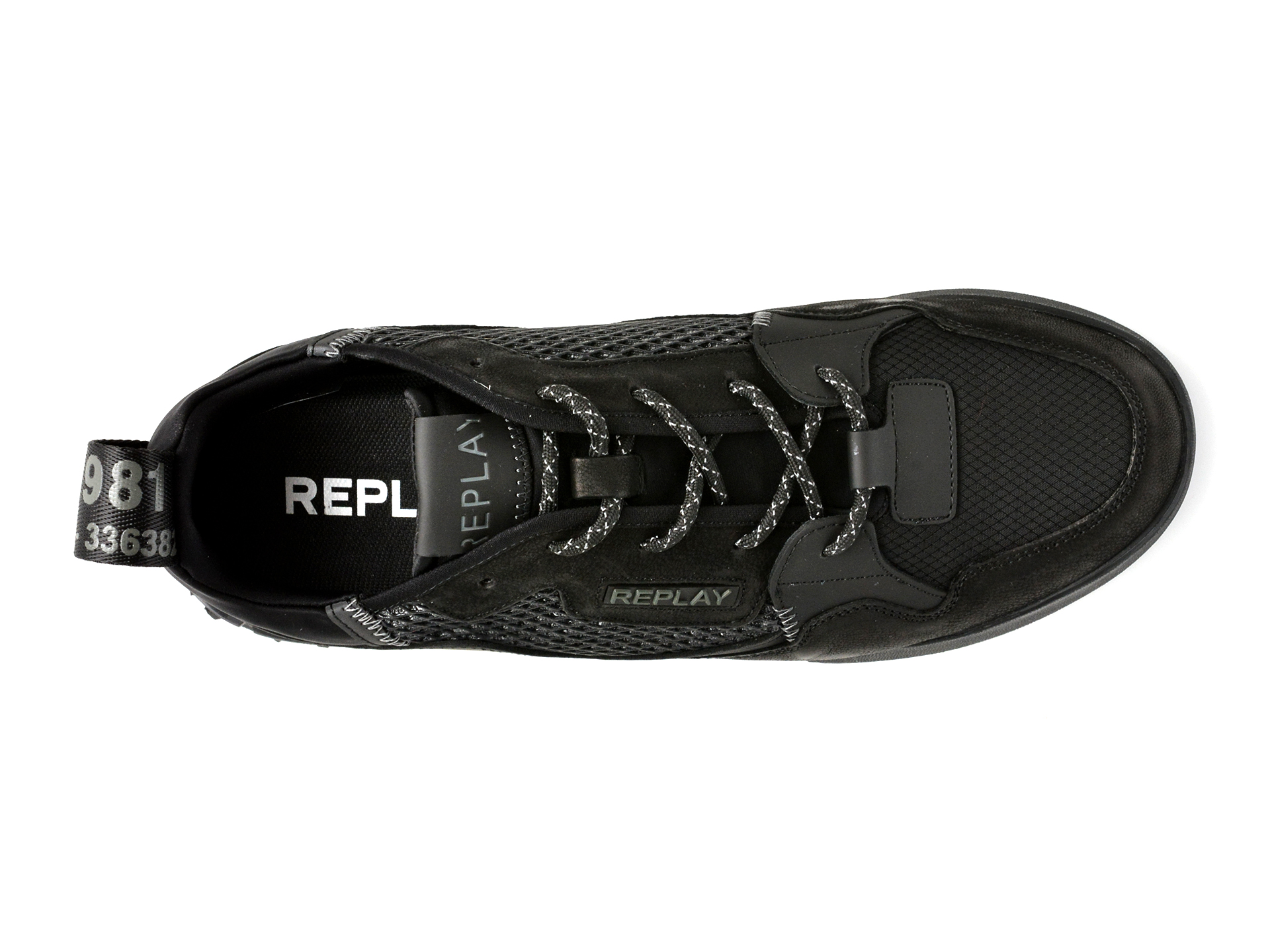 Pantofi sport REPLAY negri, MS1P40L, din piele naturala - imagine 6