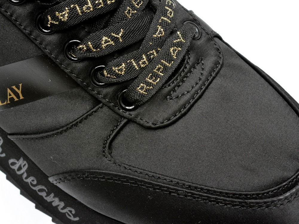 Pantofi sport REPLAY negri, WS6319T, din material textil - imagine 2