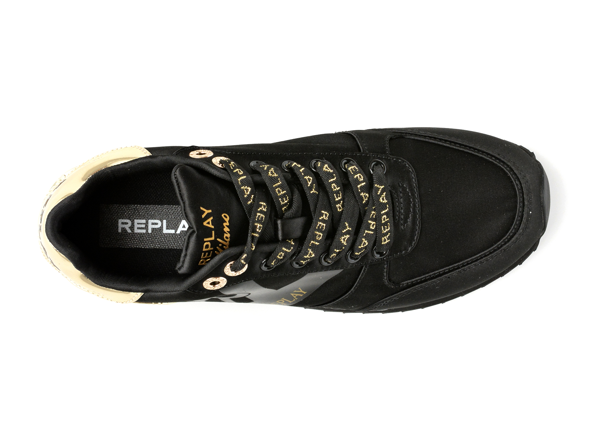 Pantofi sport REPLAY negri, WS6319T, din material textil - imagine 6