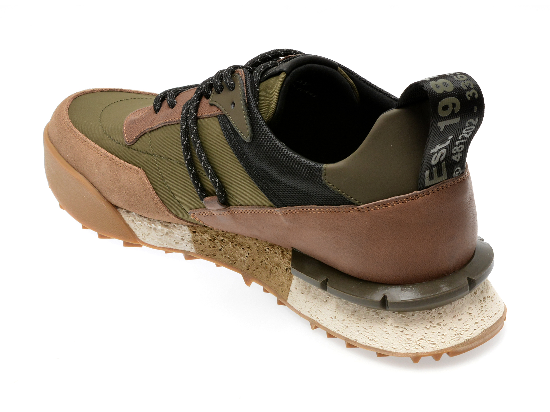 Pantofi sport REPLAY verzi, MS1P41L, din piele naturala - imagine 5