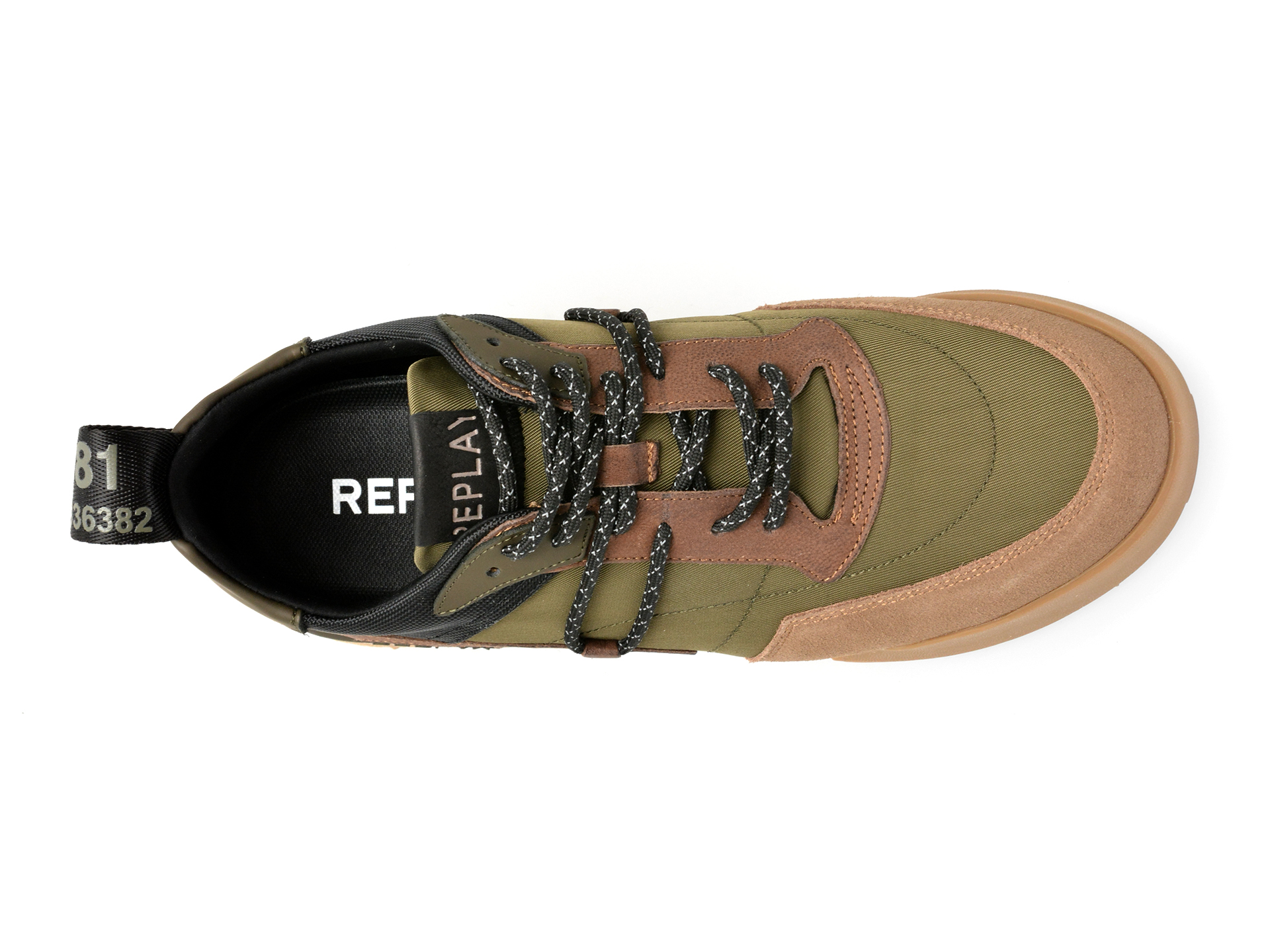 Pantofi sport REPLAY verzi, MS1P41L, din piele naturala - imagine 6