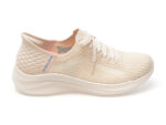 Pantofi sport SKECHERS alb, ULTRA FLEX 3.0, din material textil