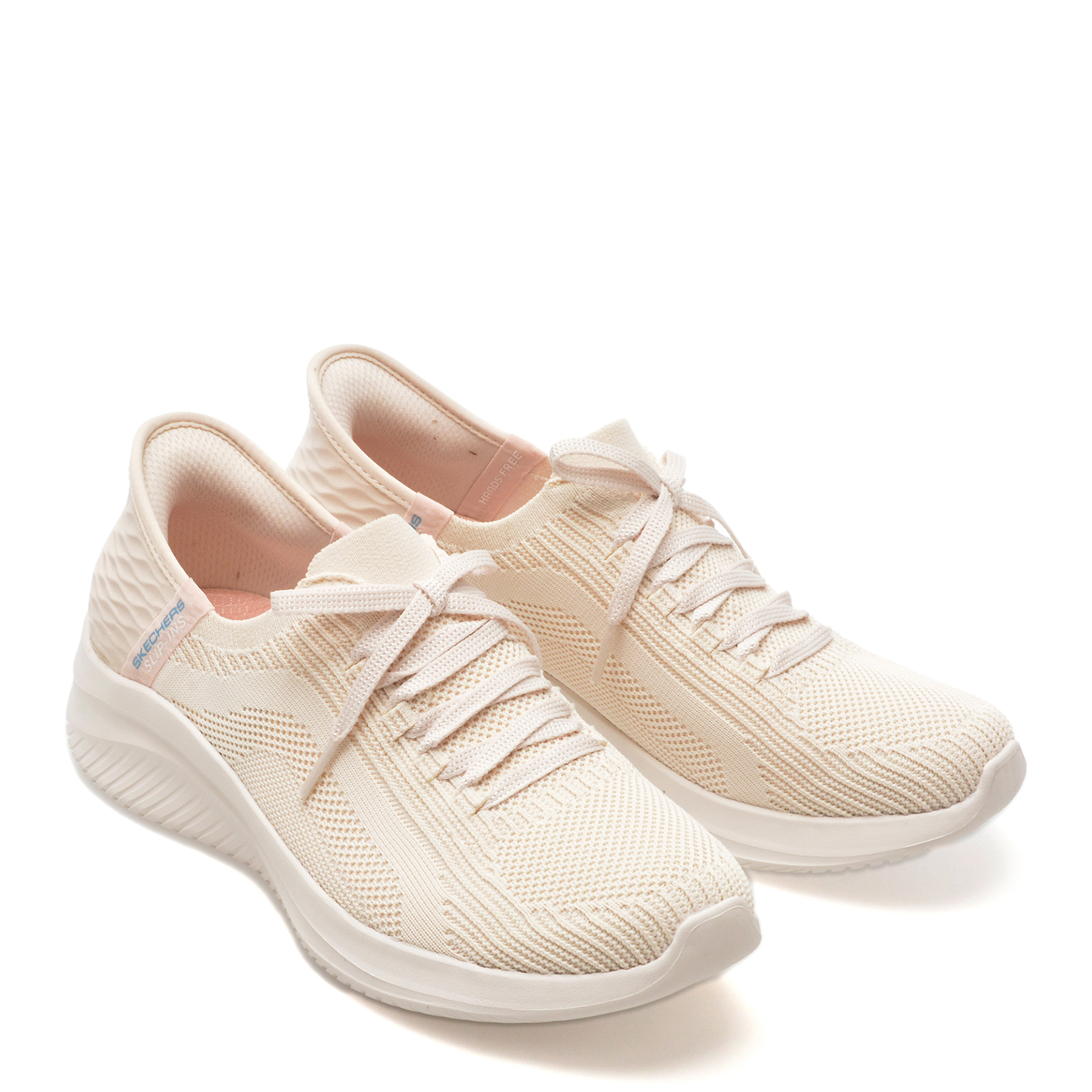 Pantofi sport SKECHERS alb, ULTRA FLEX 3.0, din material textil - imagine 4