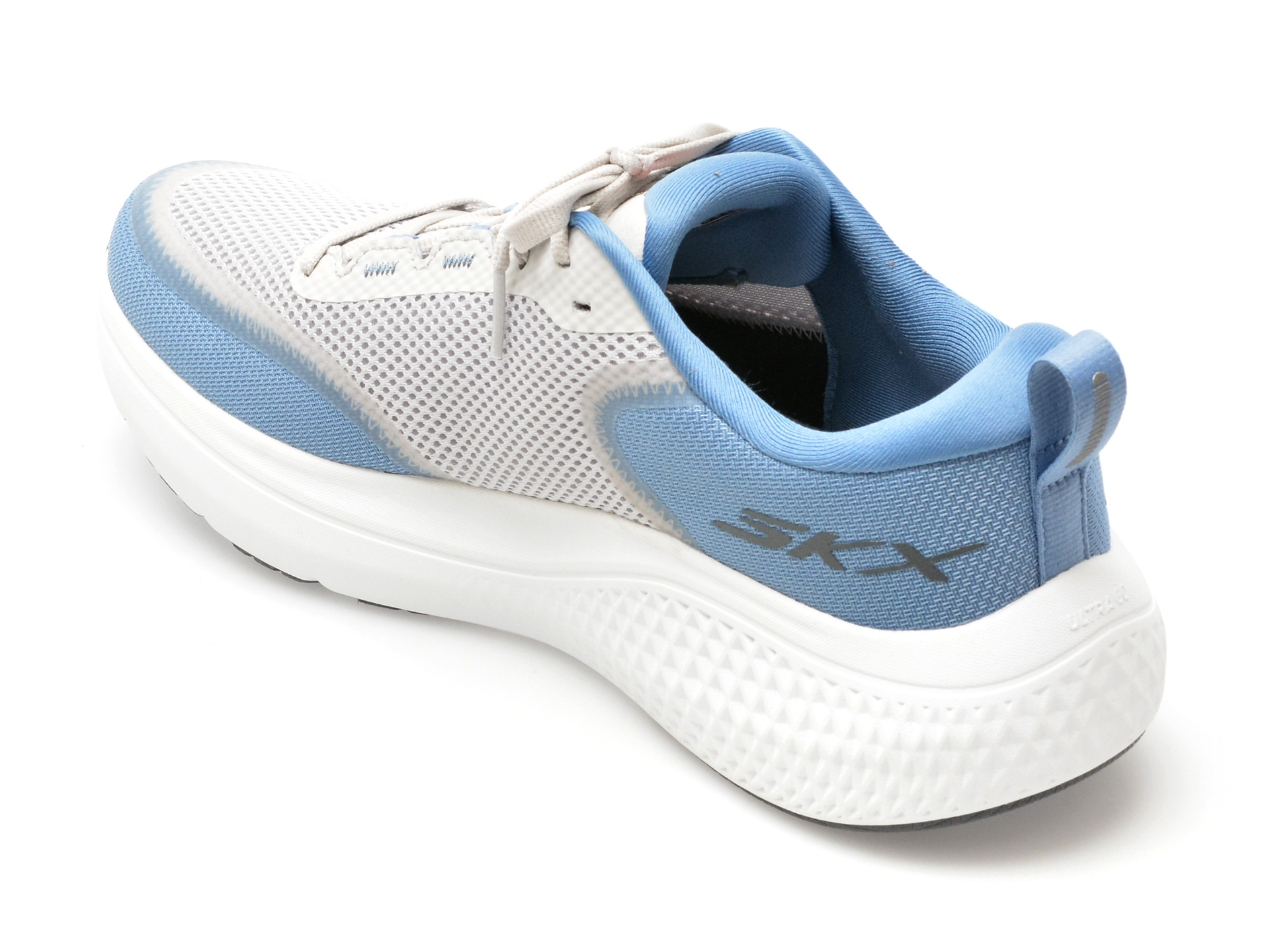 Pantofi sport SKECHERS albastri, GO RUN SUPERSONIC MAX, din material textil - imagine 5