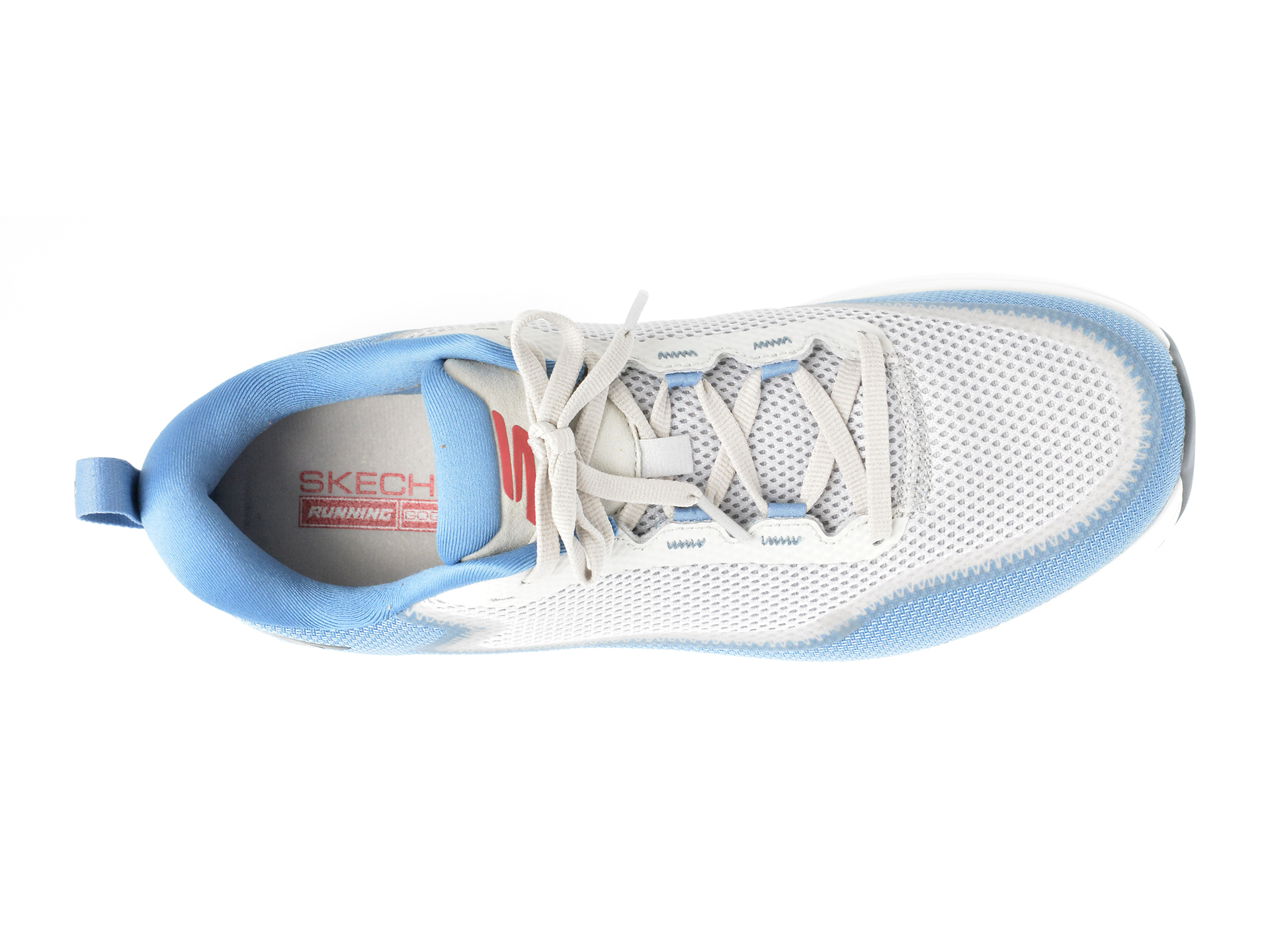 Pantofi sport SKECHERS albastri, GO RUN SUPERSONIC MAX, din material textil - imagine 6