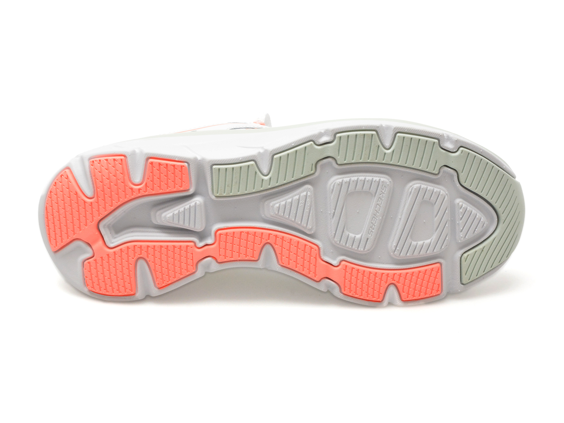 Pantofi sport SKECHERS albi, D LUX WALKER 2.0, din material textil - imagine 7