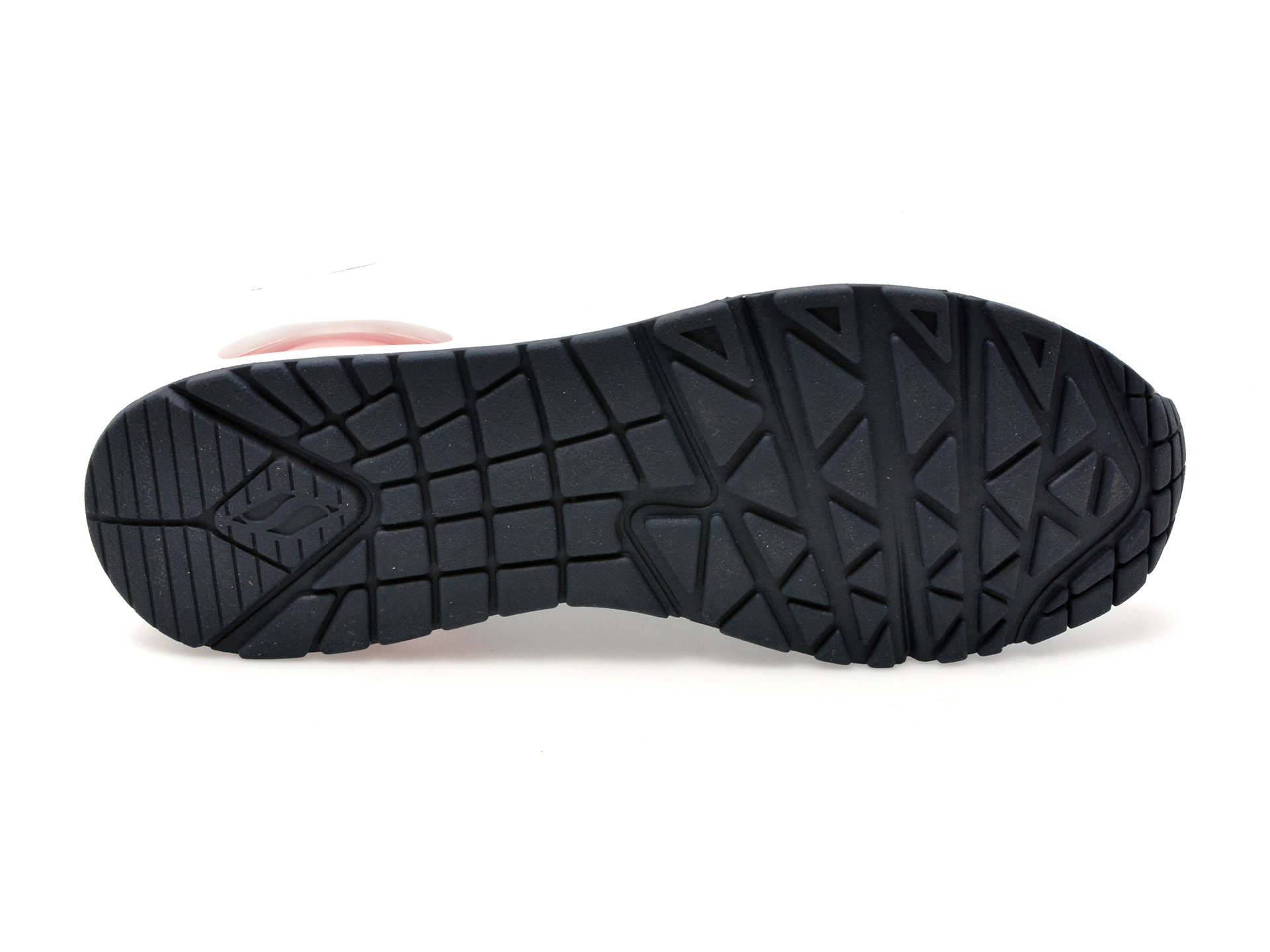 Pantofi sport SKECHERS albi, UNO, din piele ecologica - imagine 7