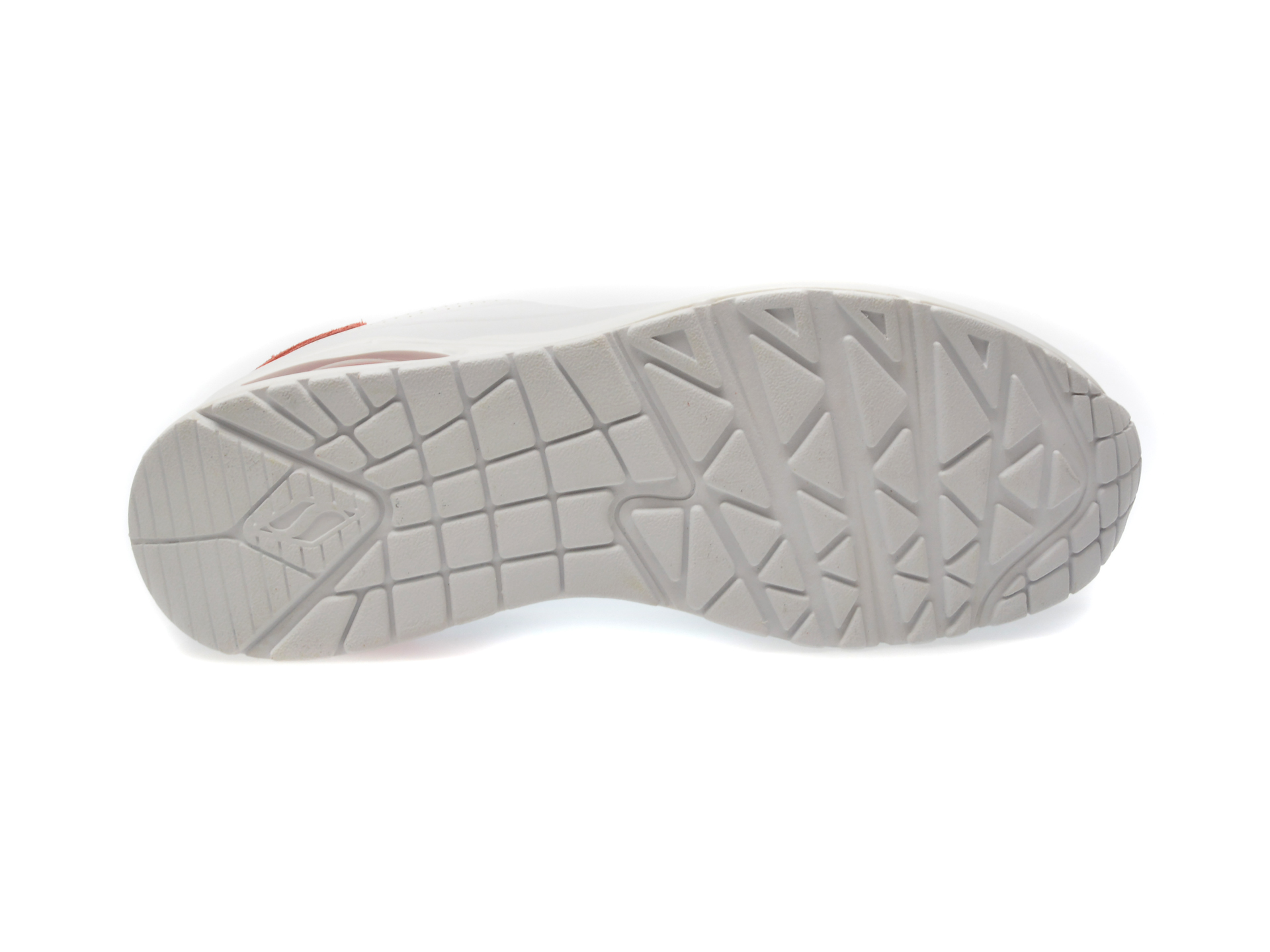 Pantofi sport SKECHERS albi, UNO, din piele ecologica - imagine 7