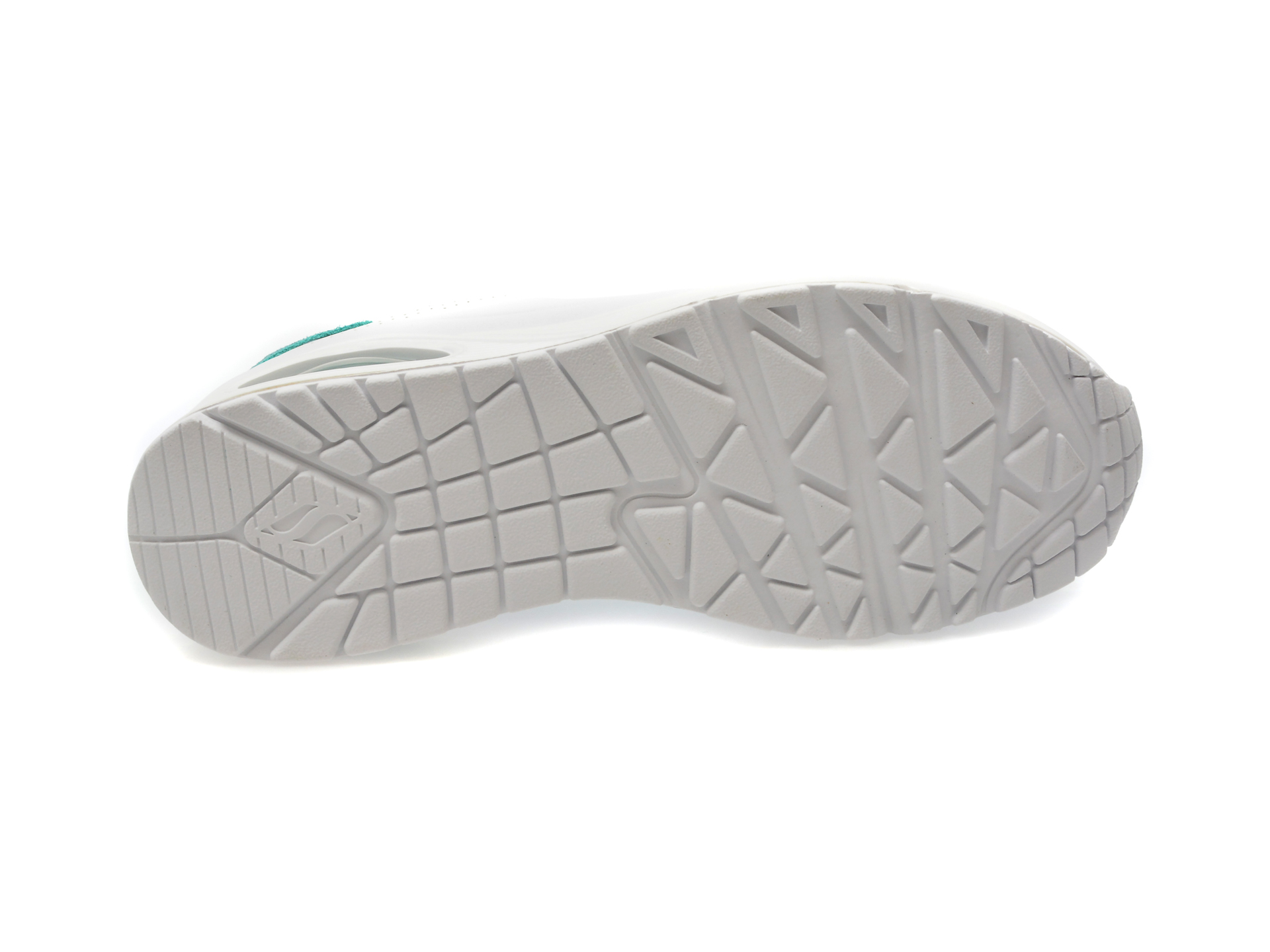 Pantofi sport SKECHERS albi, UNO, din piele ecologica - imagine 7