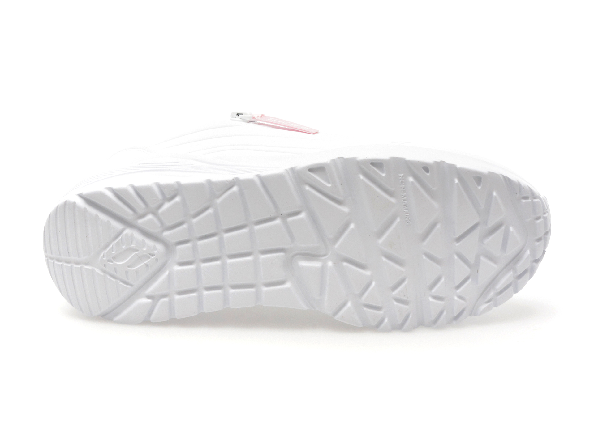 Pantofi sport SKECHERS albi, UNO LITE, din piele ecologica - imagine 7