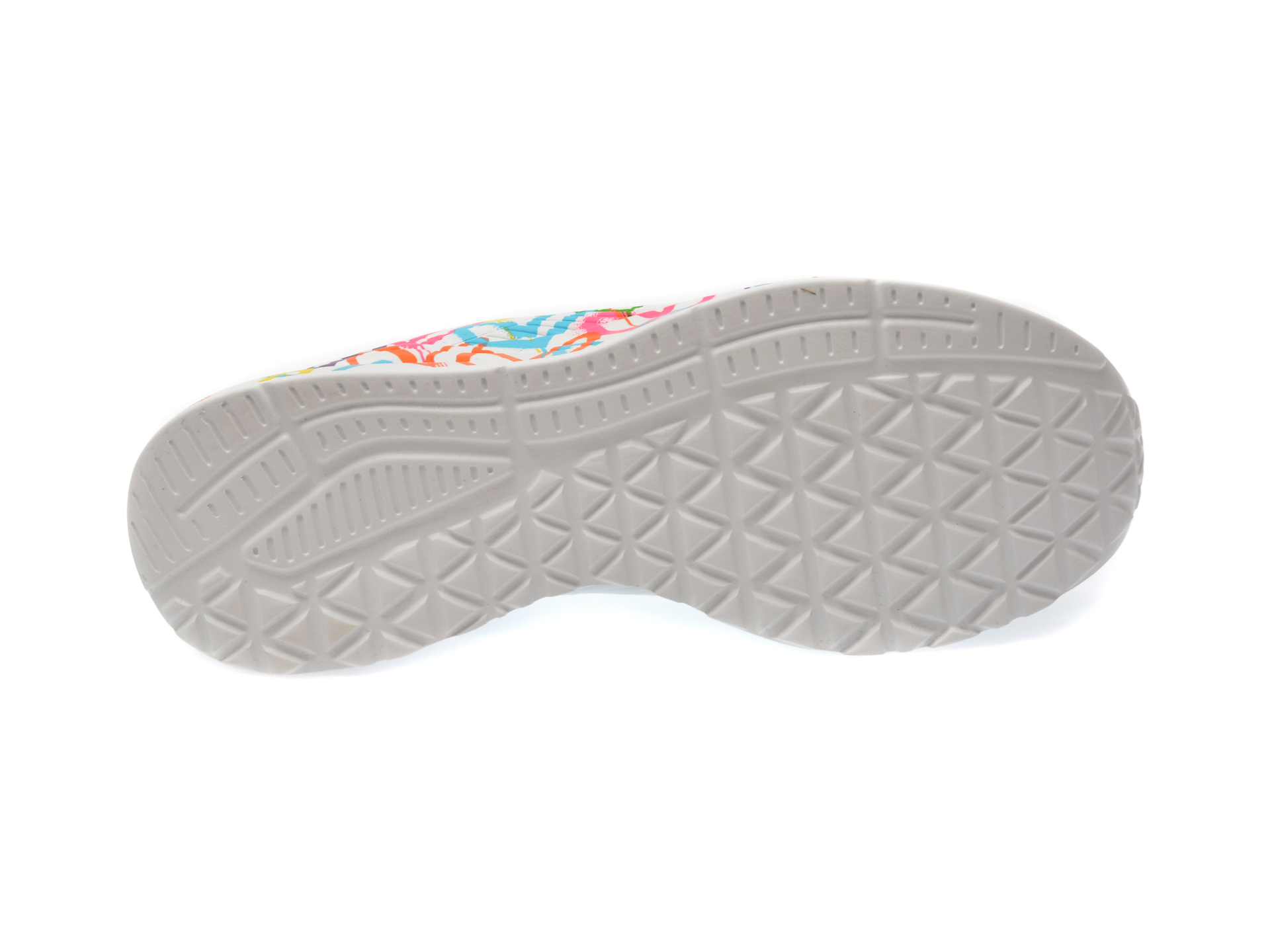 Pantofi sport SKECHERS albi, UNO LITE, din piele ecologica - imagine 7